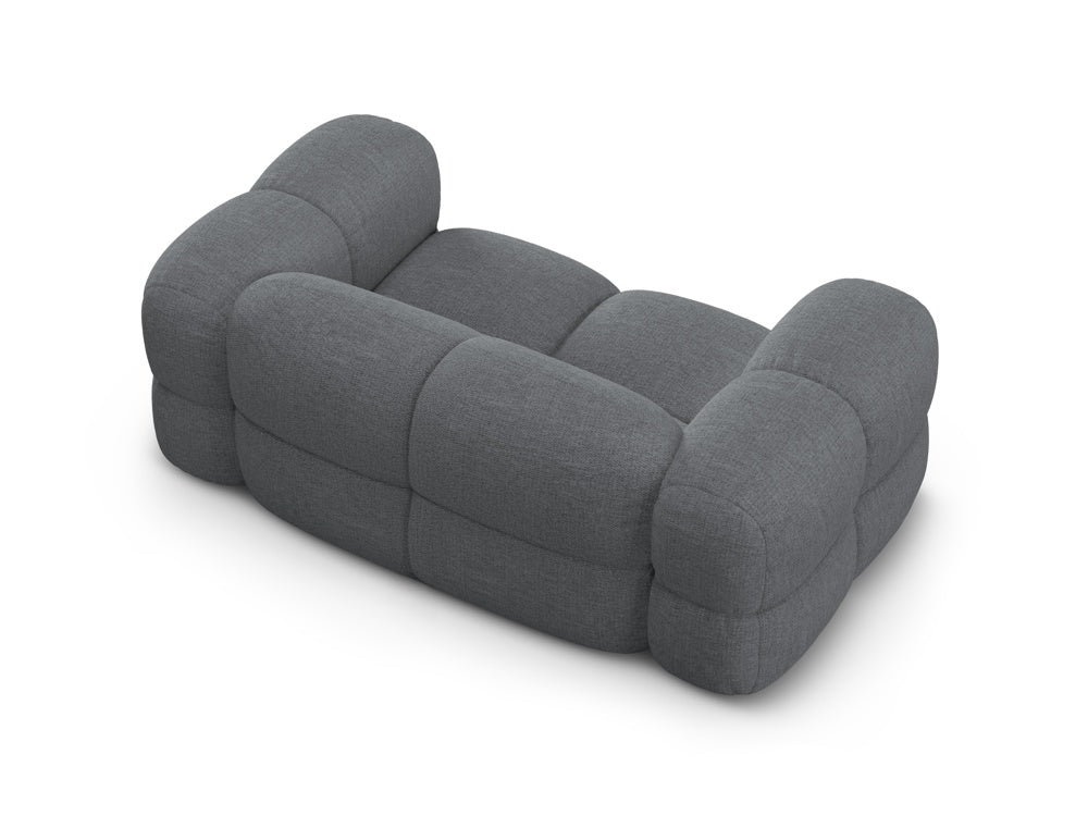 Sofa pro 2 osoby LORETTO šedobledě modrá
