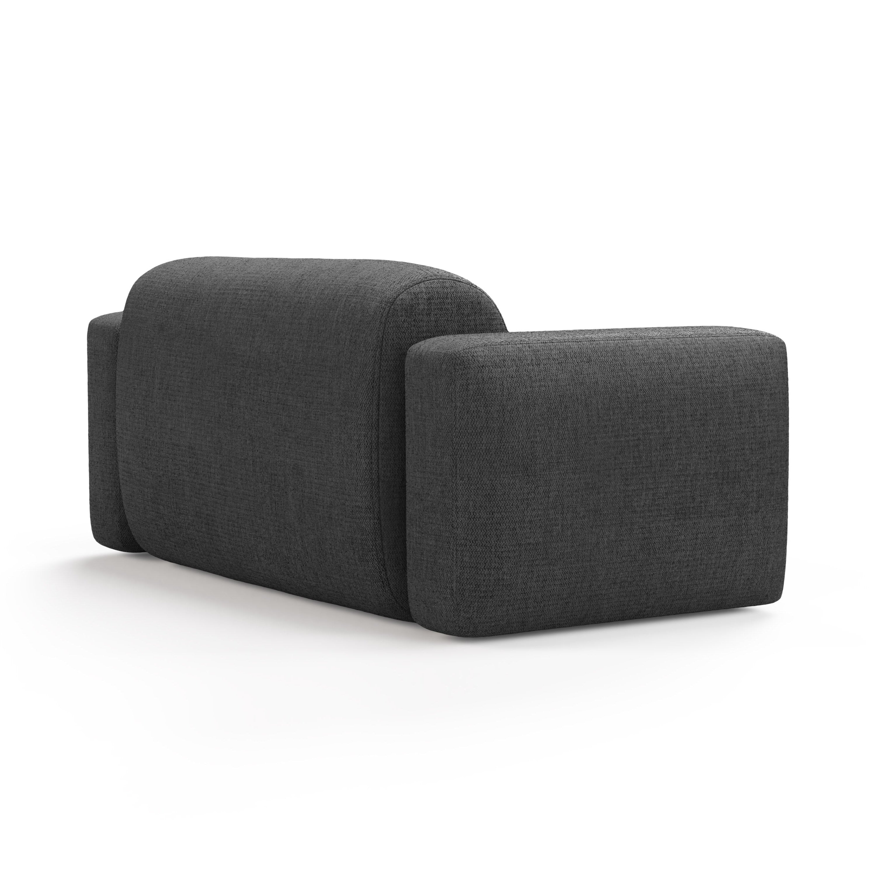 2-seater Sofa STRINO gray chenille