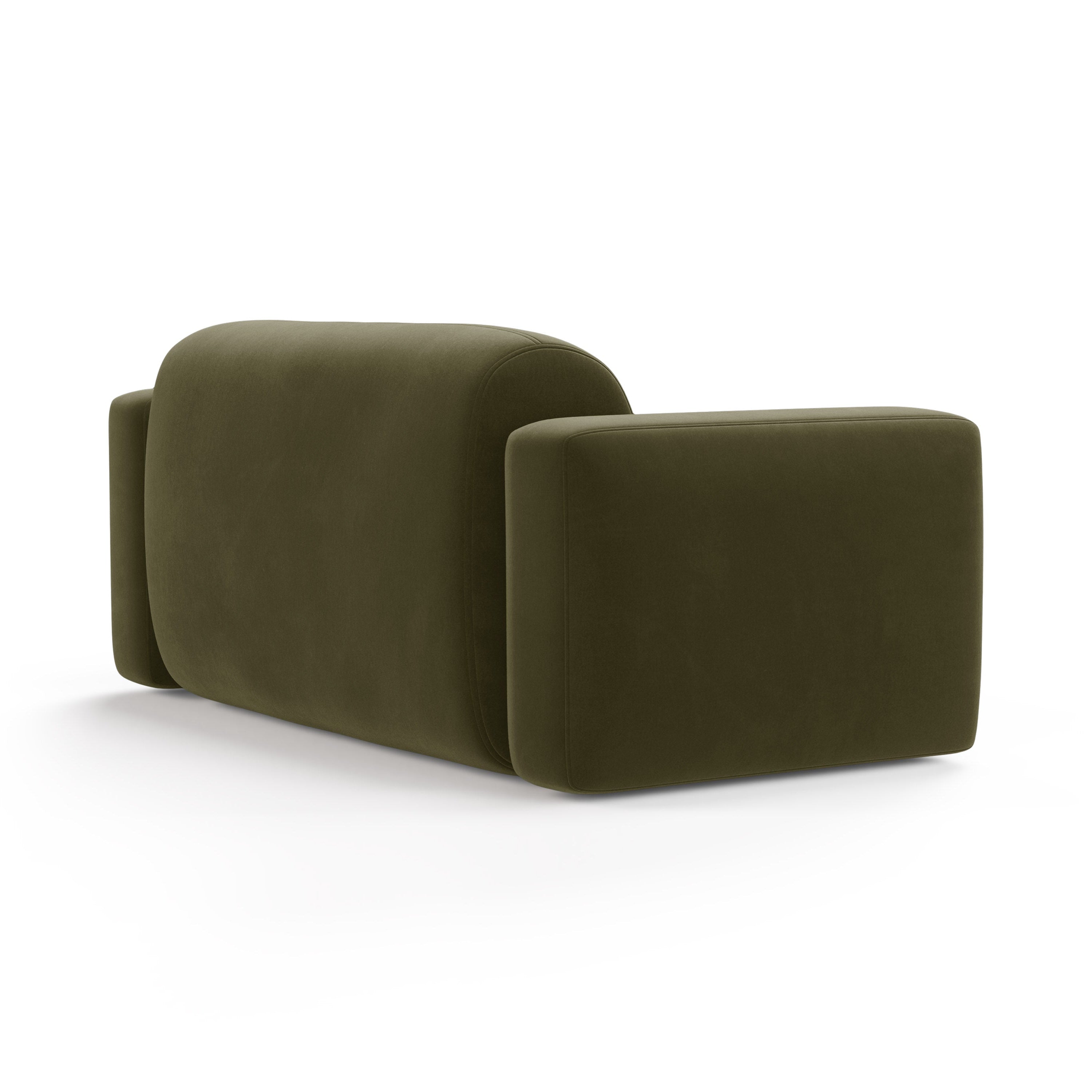 Sofa sametová 2-osobová STRINO zelená