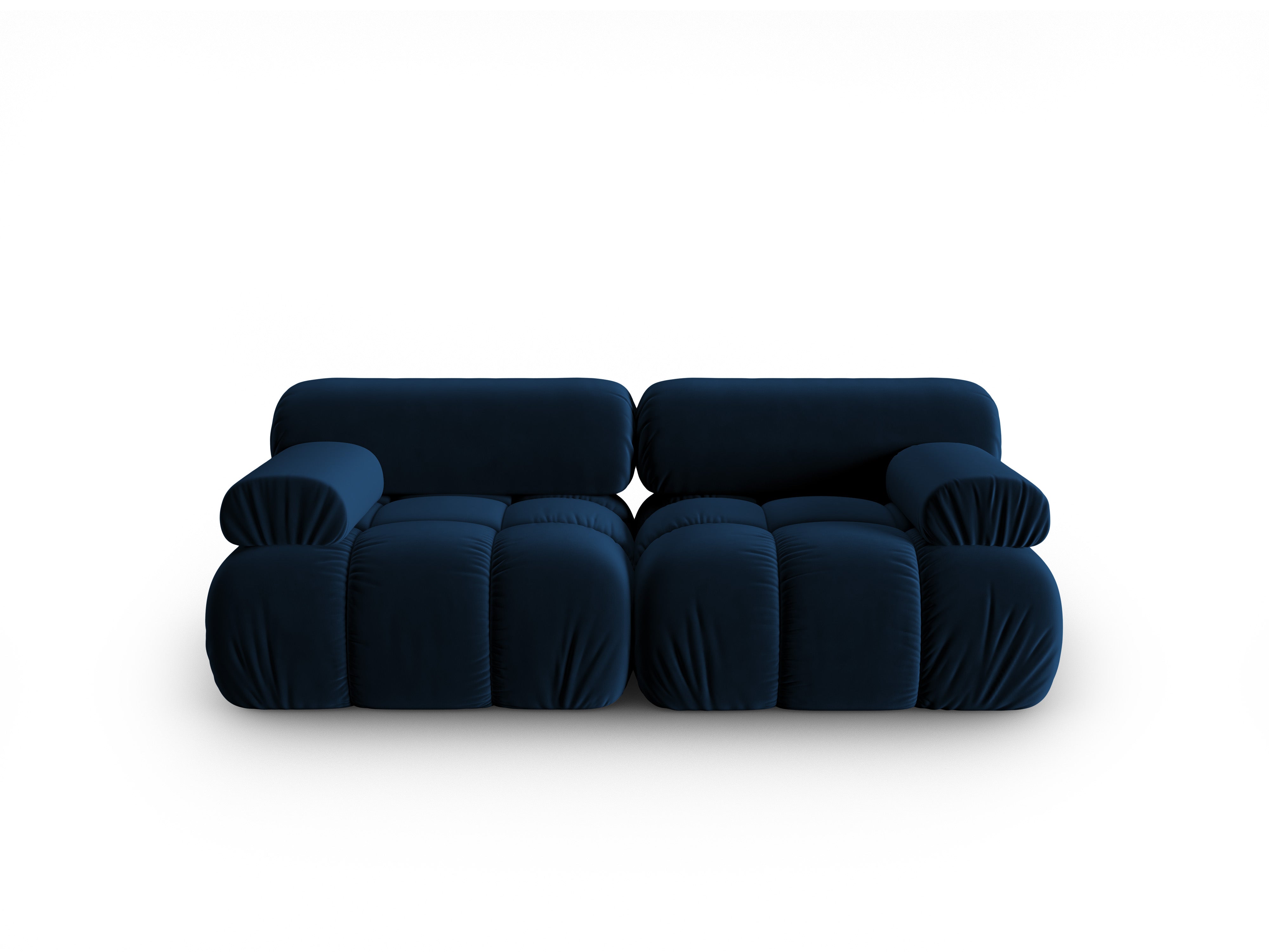 Sofa sametová 2-osobová CORTINA královská modrá