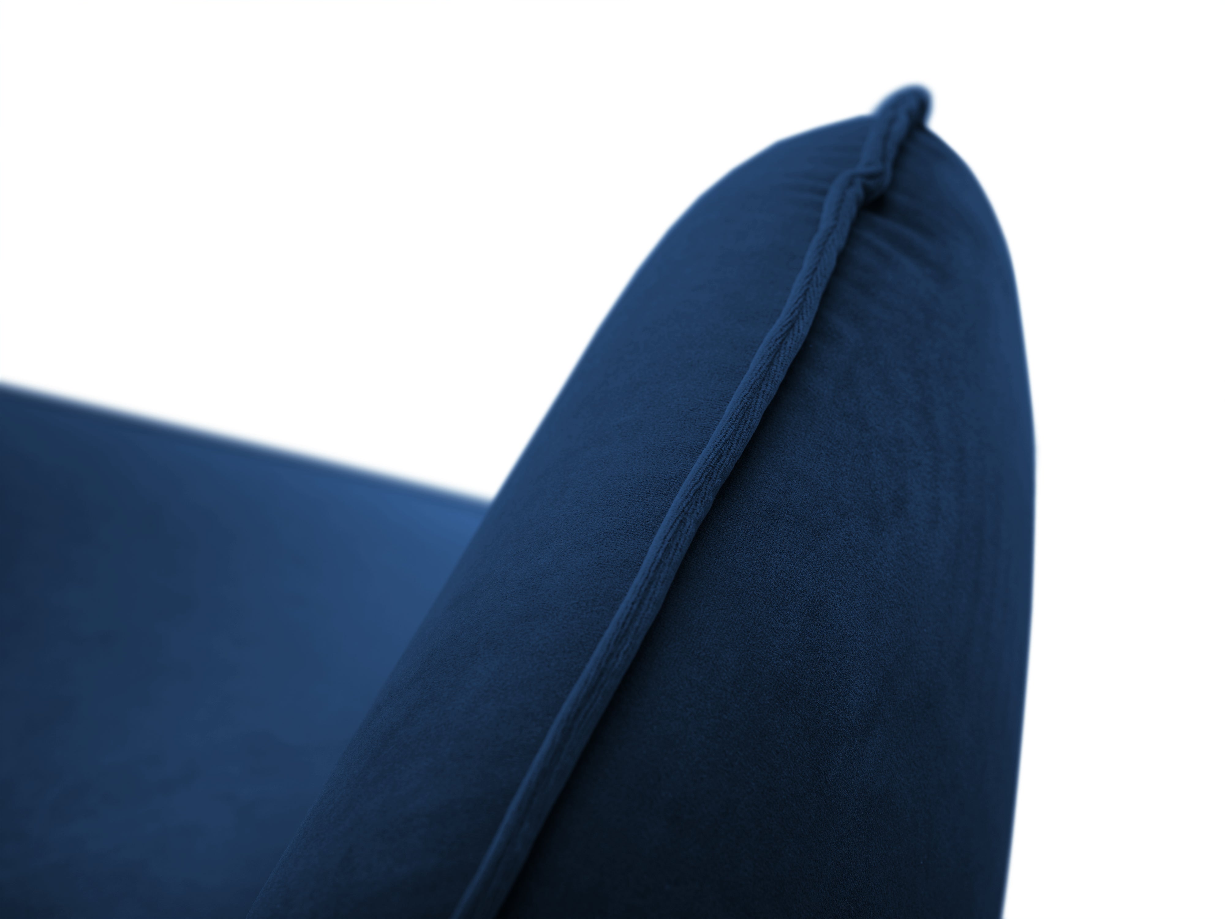 Velvet 2-seater Sofa VIENNA royal blue with black base