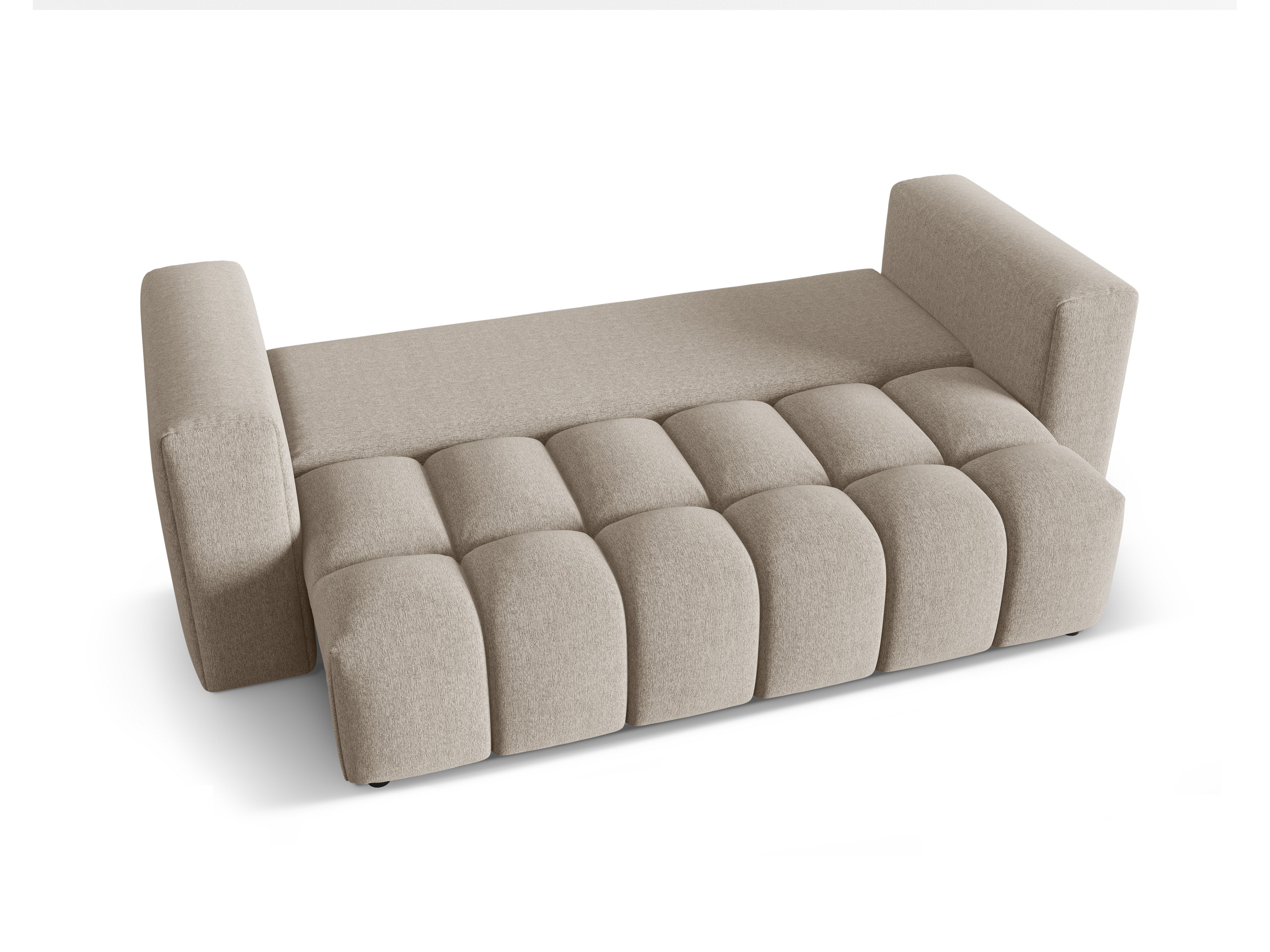 3-Seater Sofa with Sleeping Function VERONA Sand