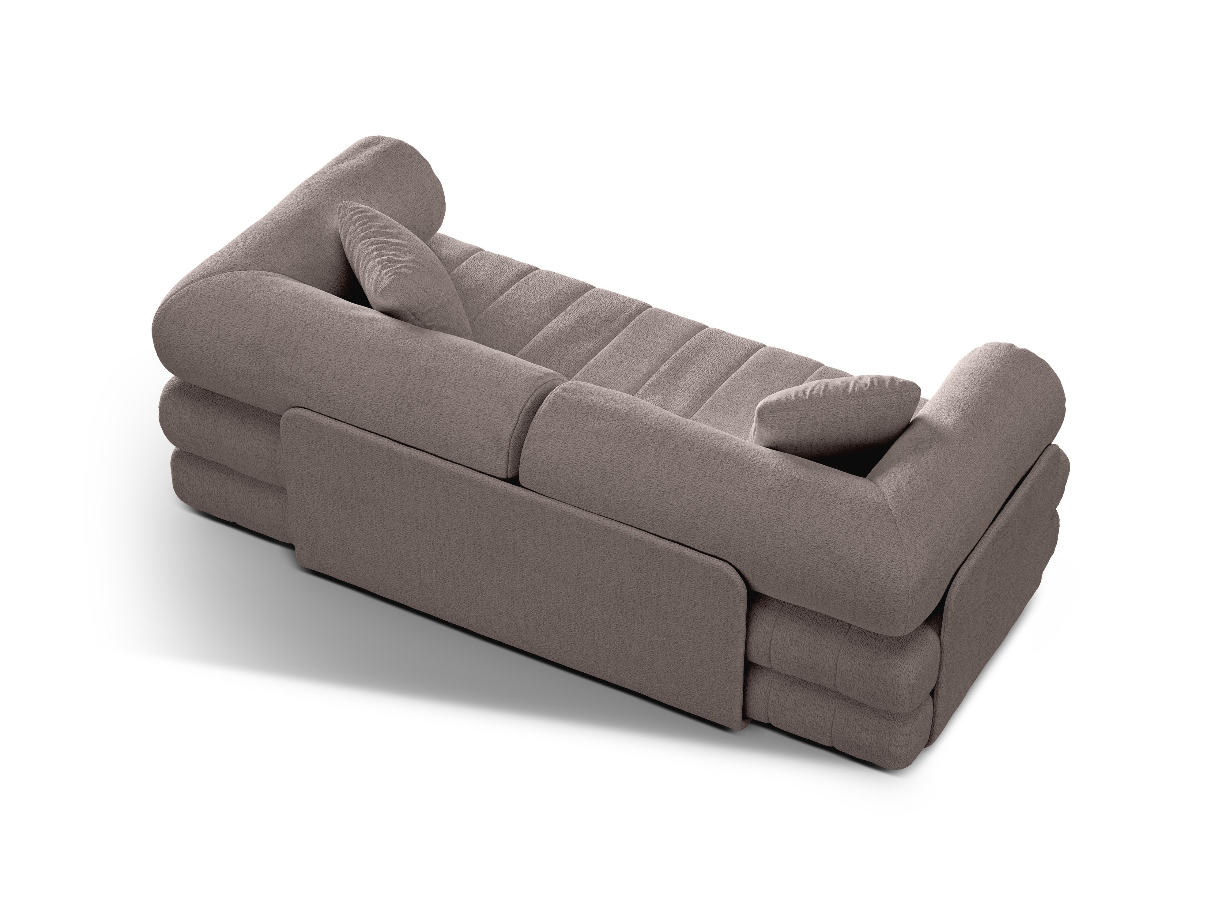 3-seater sofa with sleeping function KEMI sand bouclé