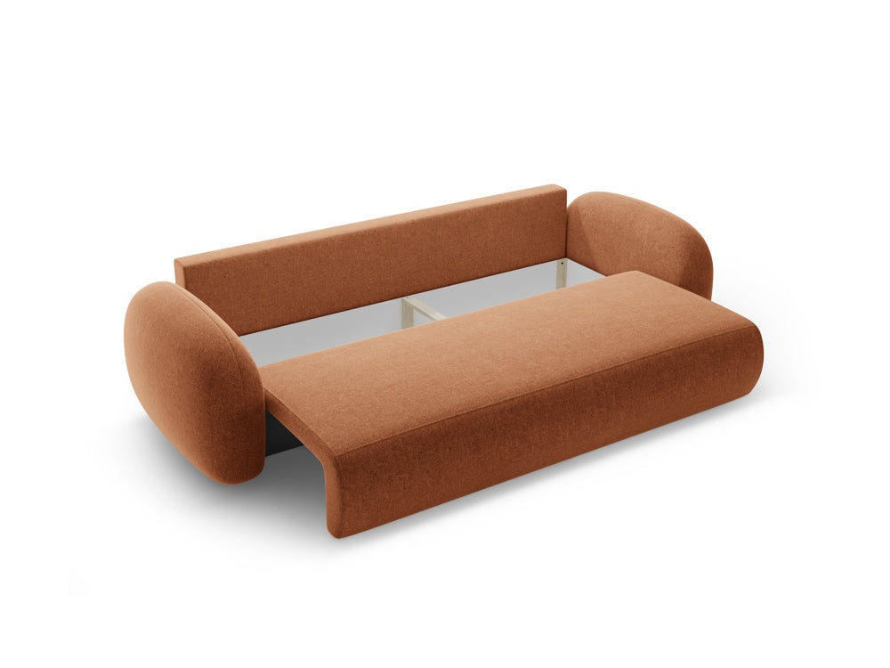 Sofa with sleeping function 3-seater TONALE brick