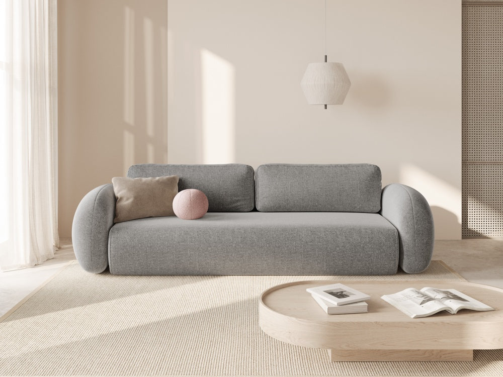 Sofa with sleeping function 3-seater TONALE gray