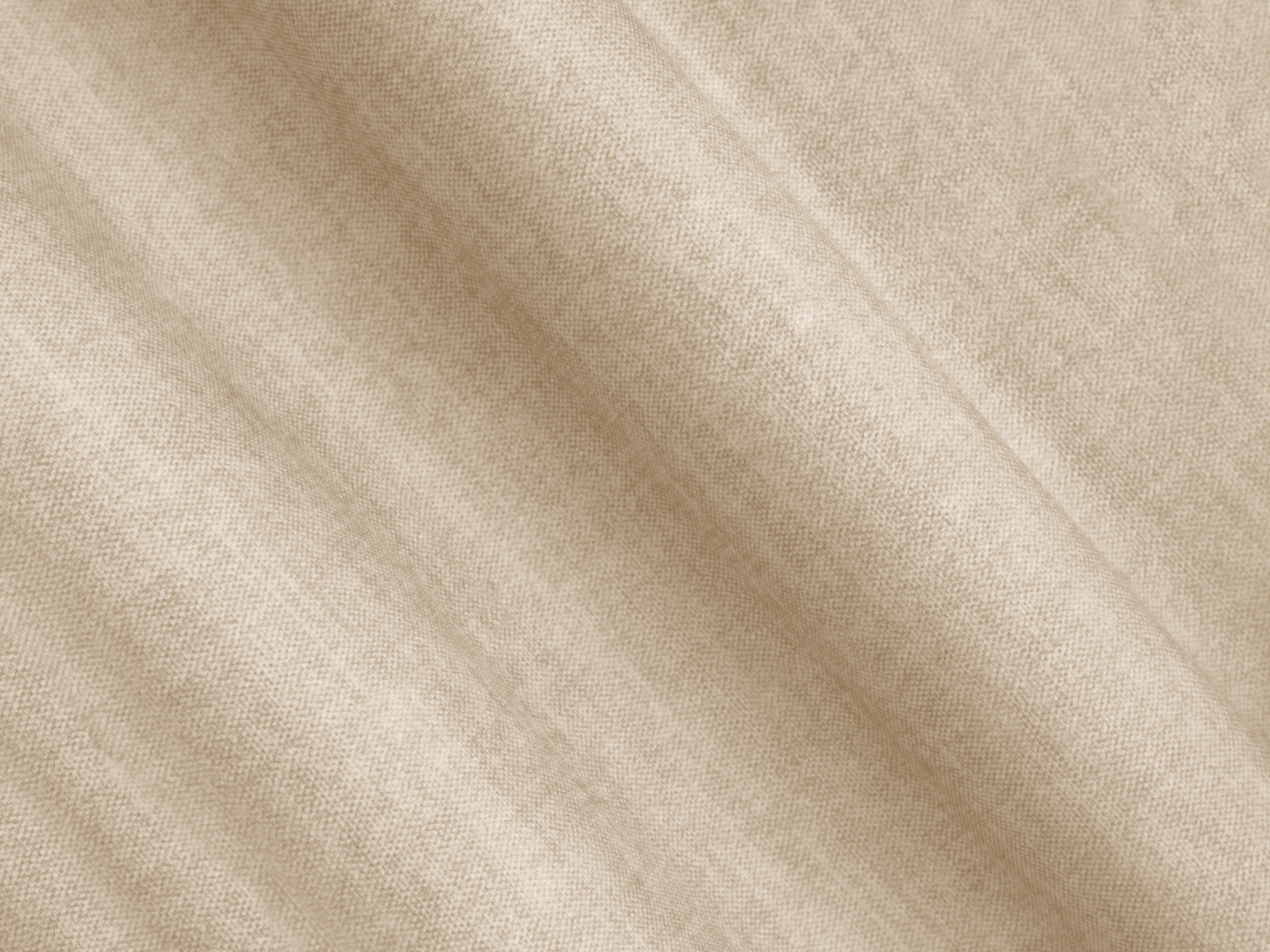 LINZ light beige velvet 3-seater sofa