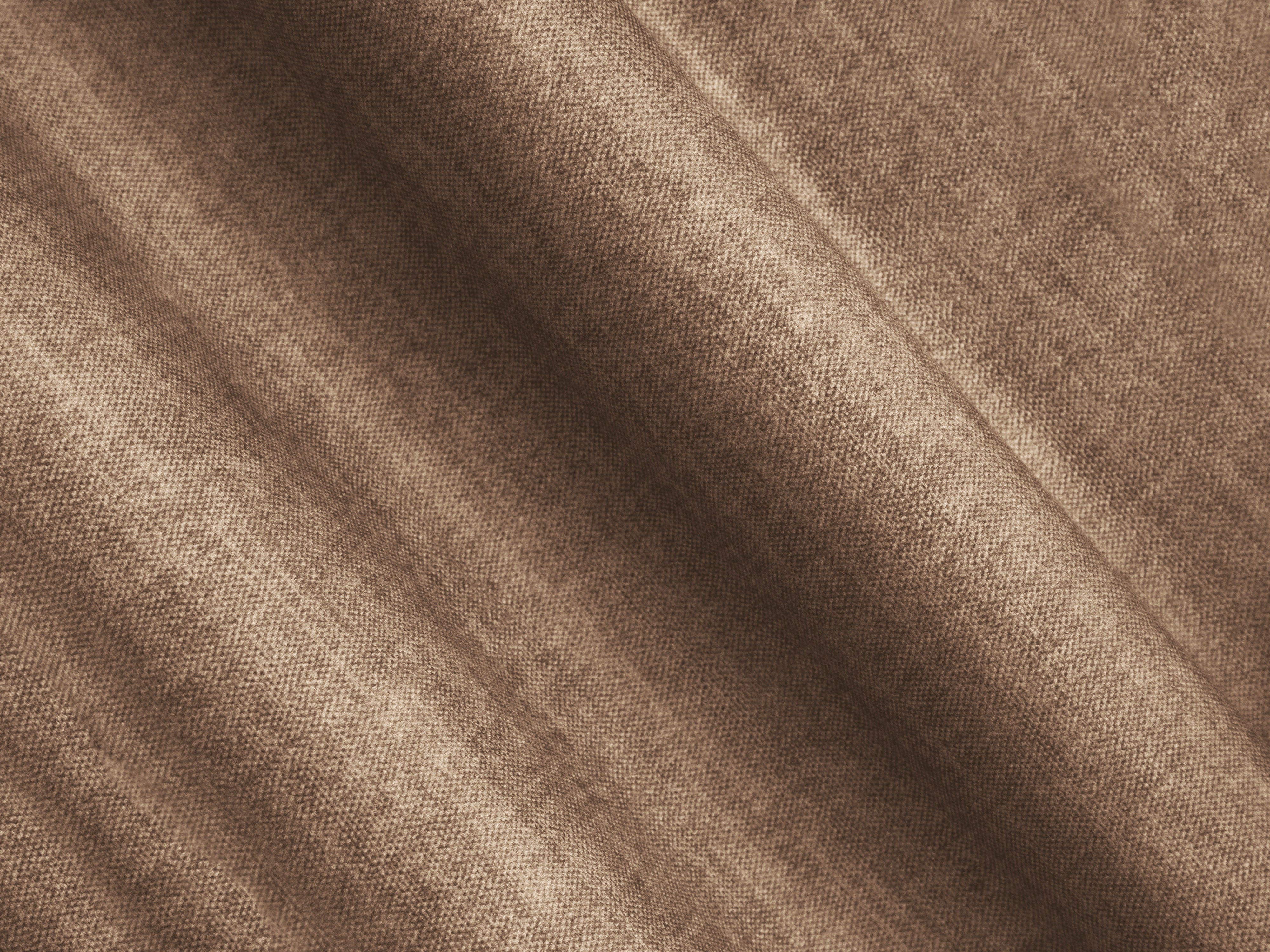 Velvet 3-Seater Sofa LINZ Dark Beige