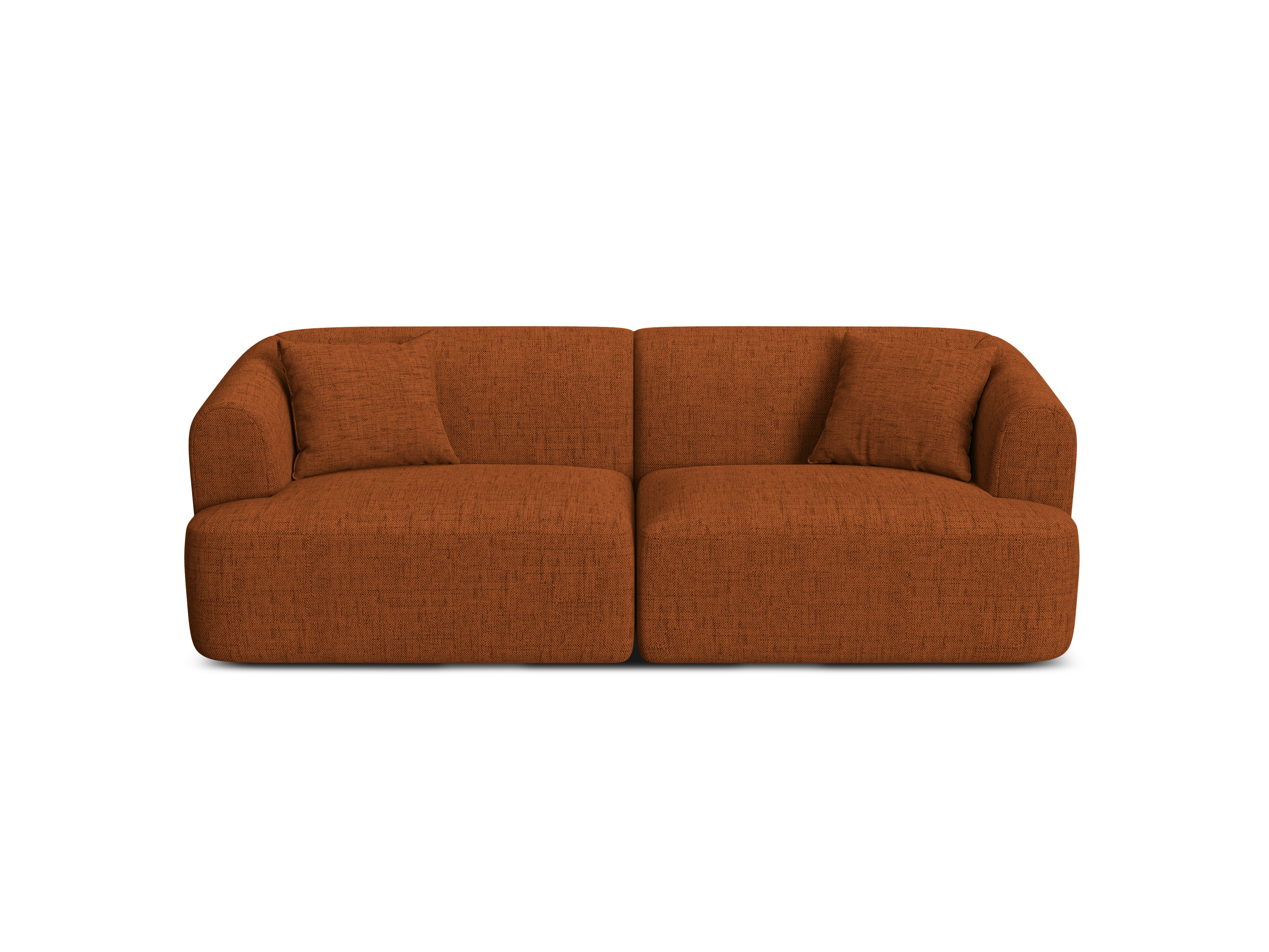 3-seater Sofa CAMPI brick chenille