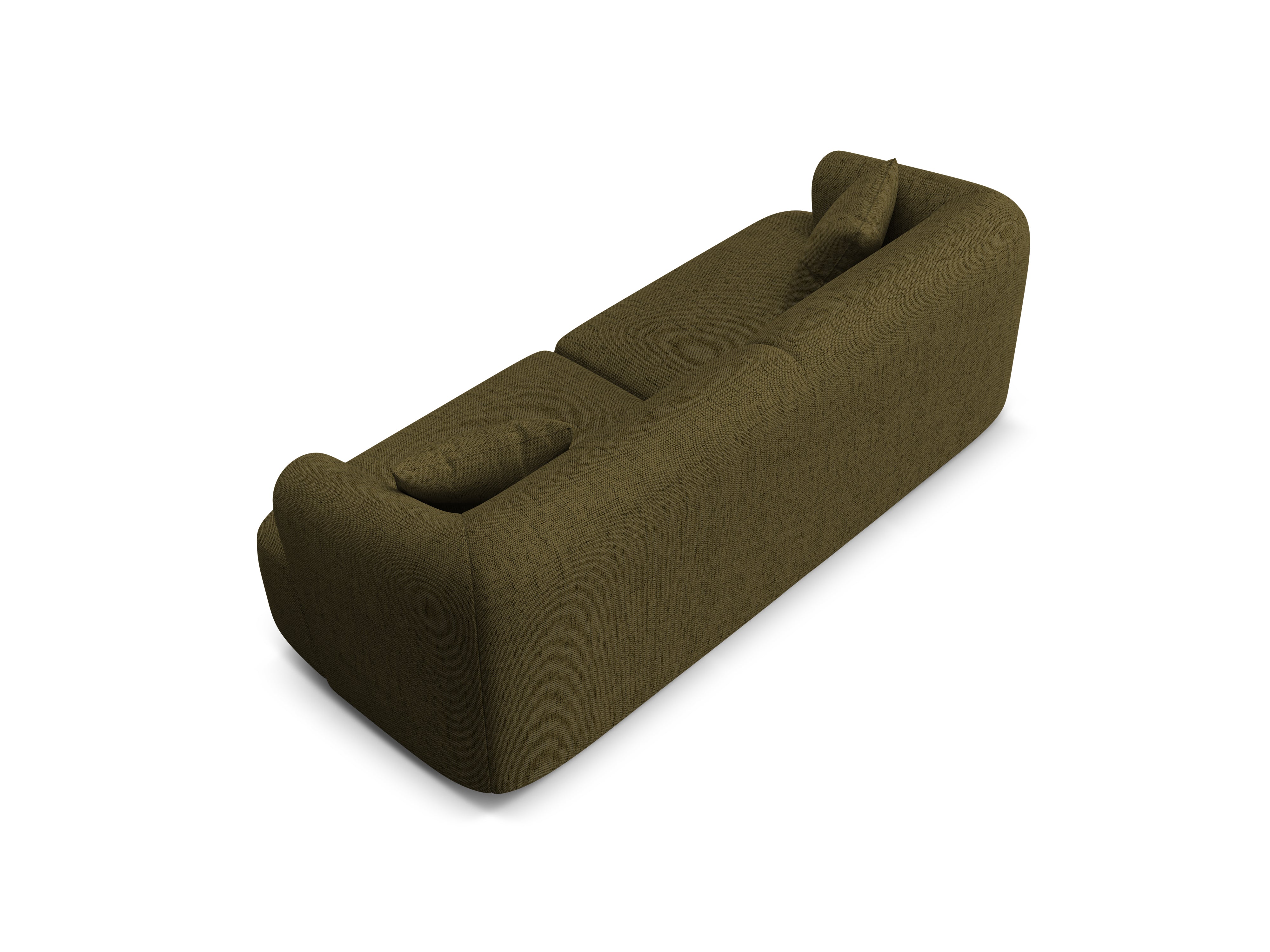 3-seater Sofa CAMPI green chenille