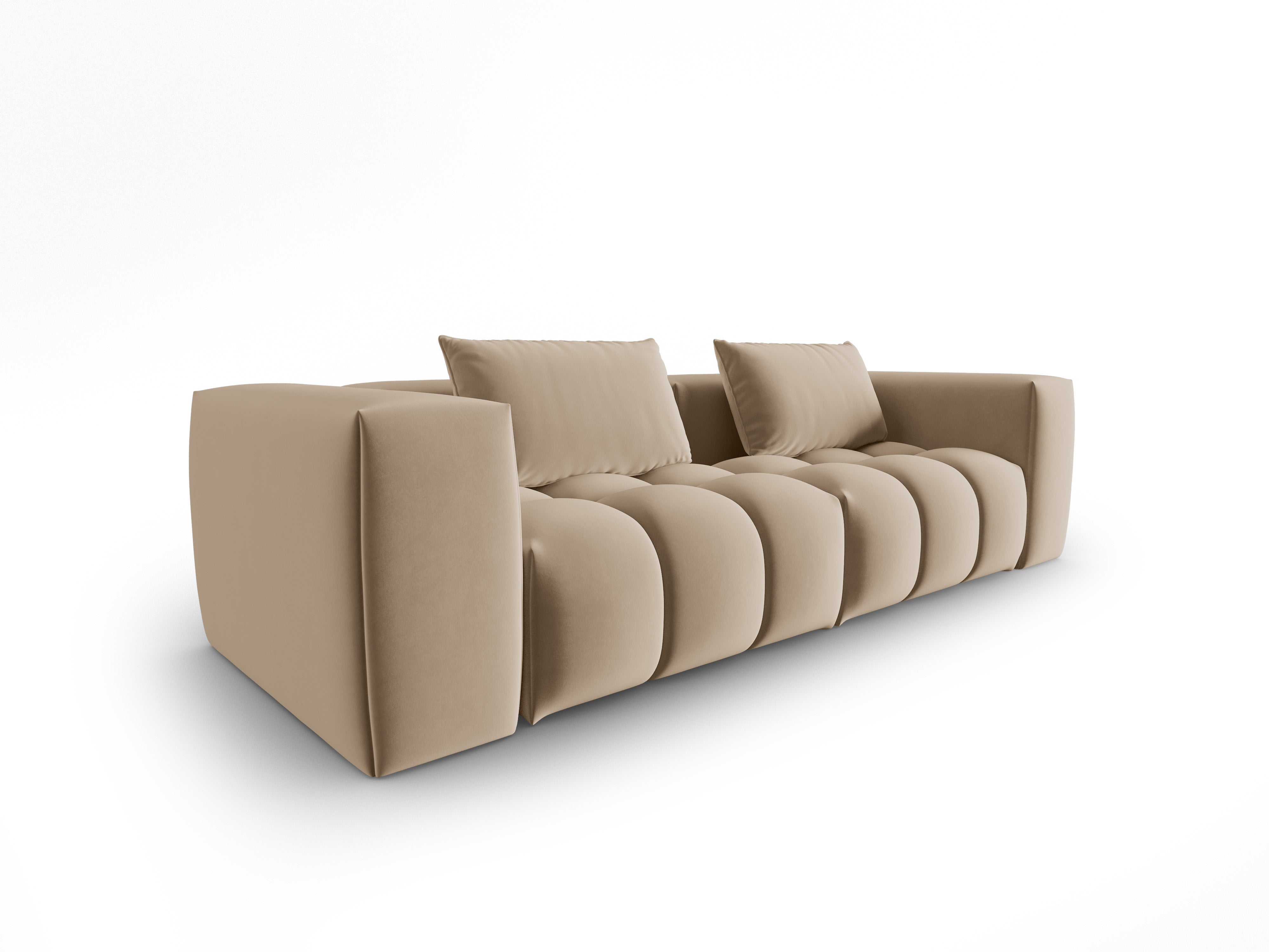 Velvet Sofa for 3 VERONA Sand