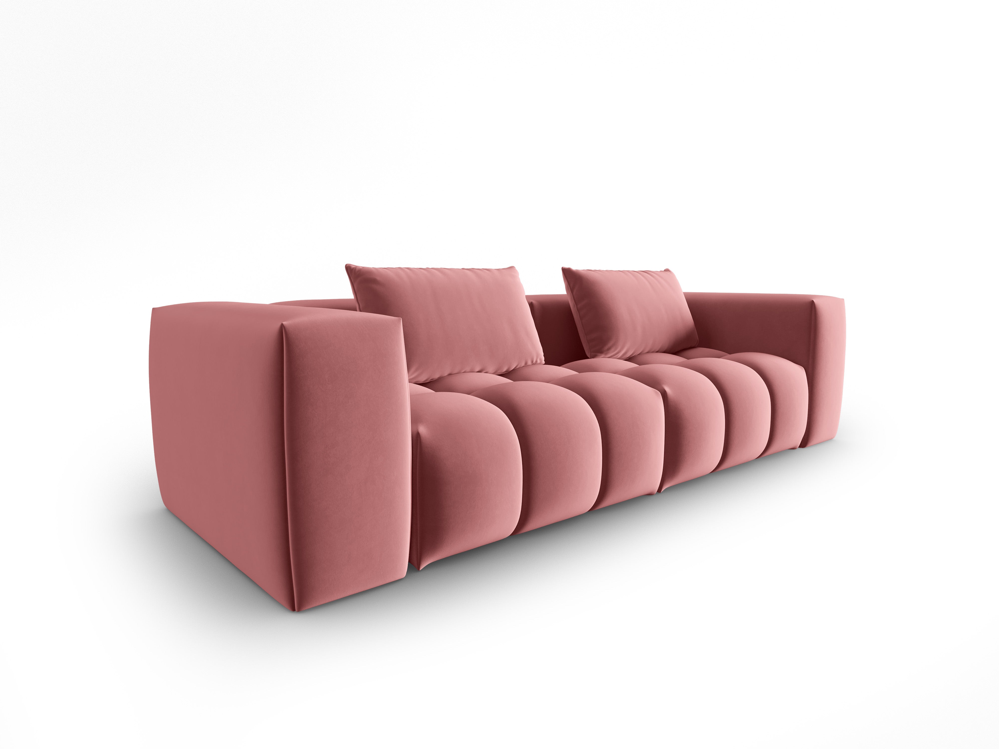 Velvet Sofa for 3 VERONA Flamingo Pink