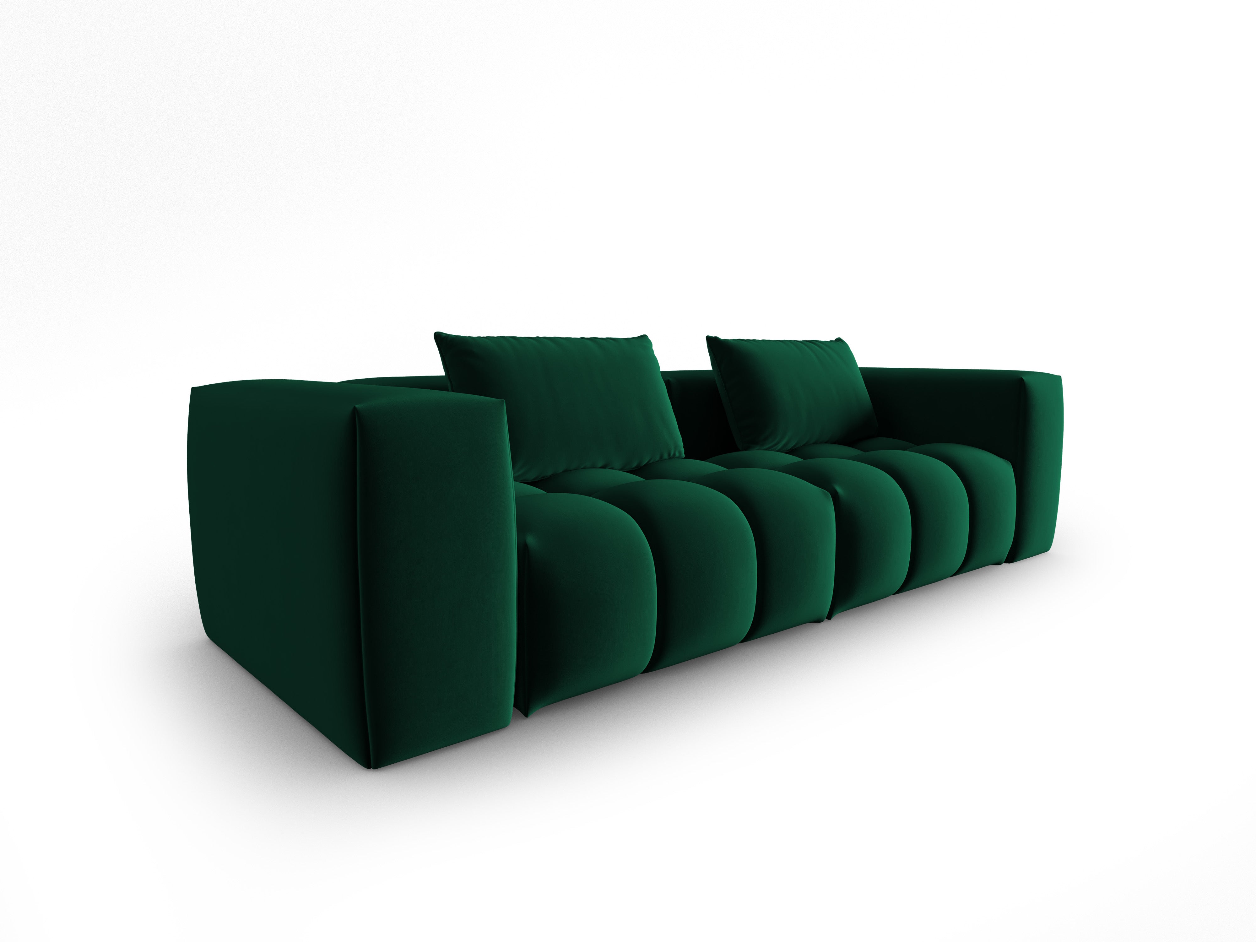Velvet Sofa for 3 VERONA Bottle Green