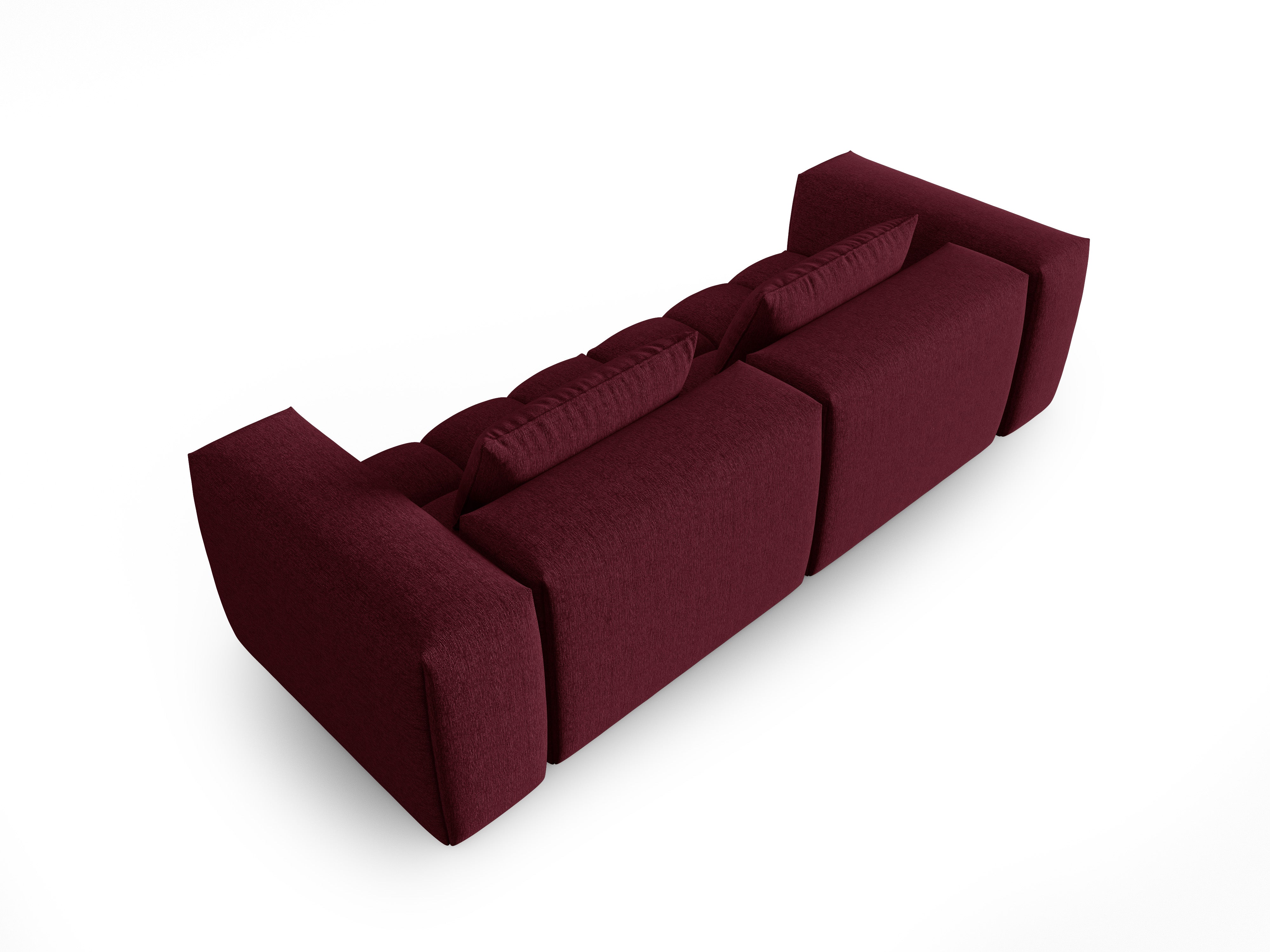 Sofa 3-osobowa VERONA burgundowy – Cosmopolitan Design