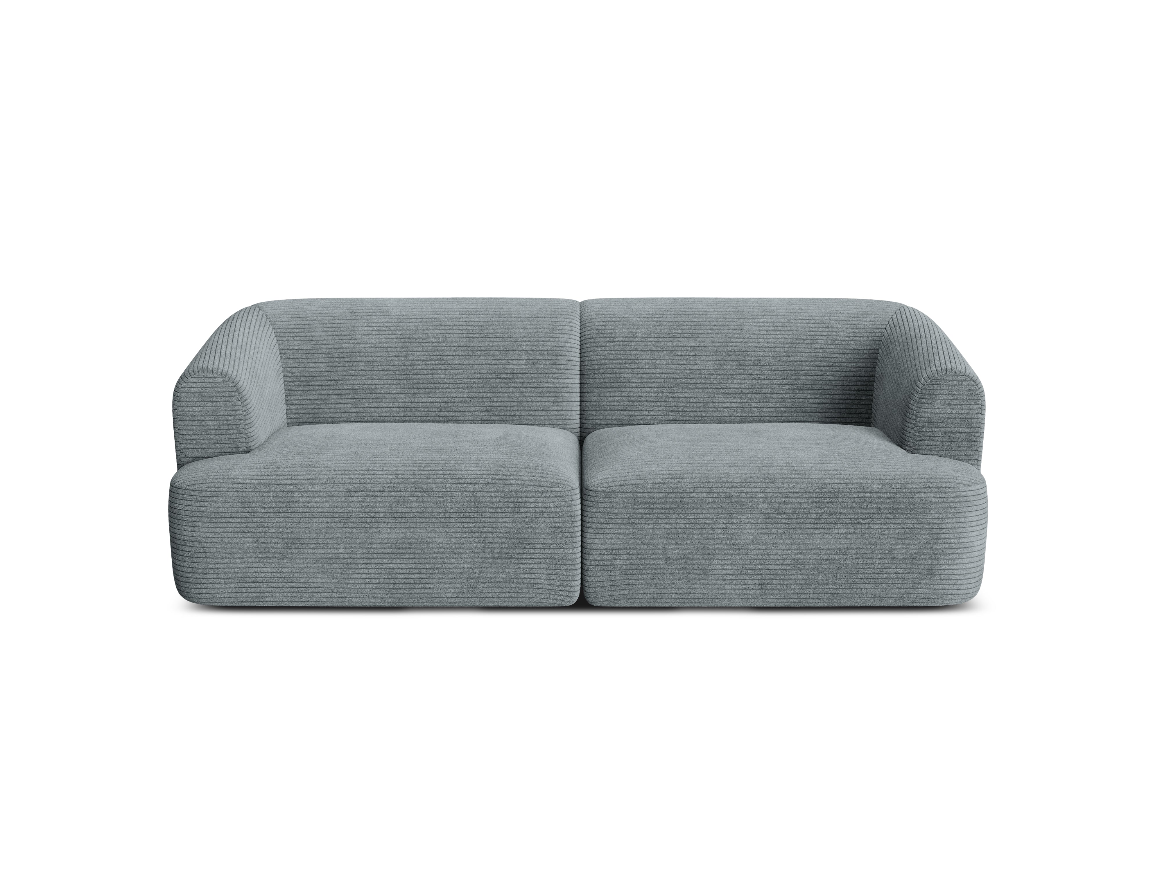 Sofa pro 3 osoby CAMPI šedý kordurovým materiálem