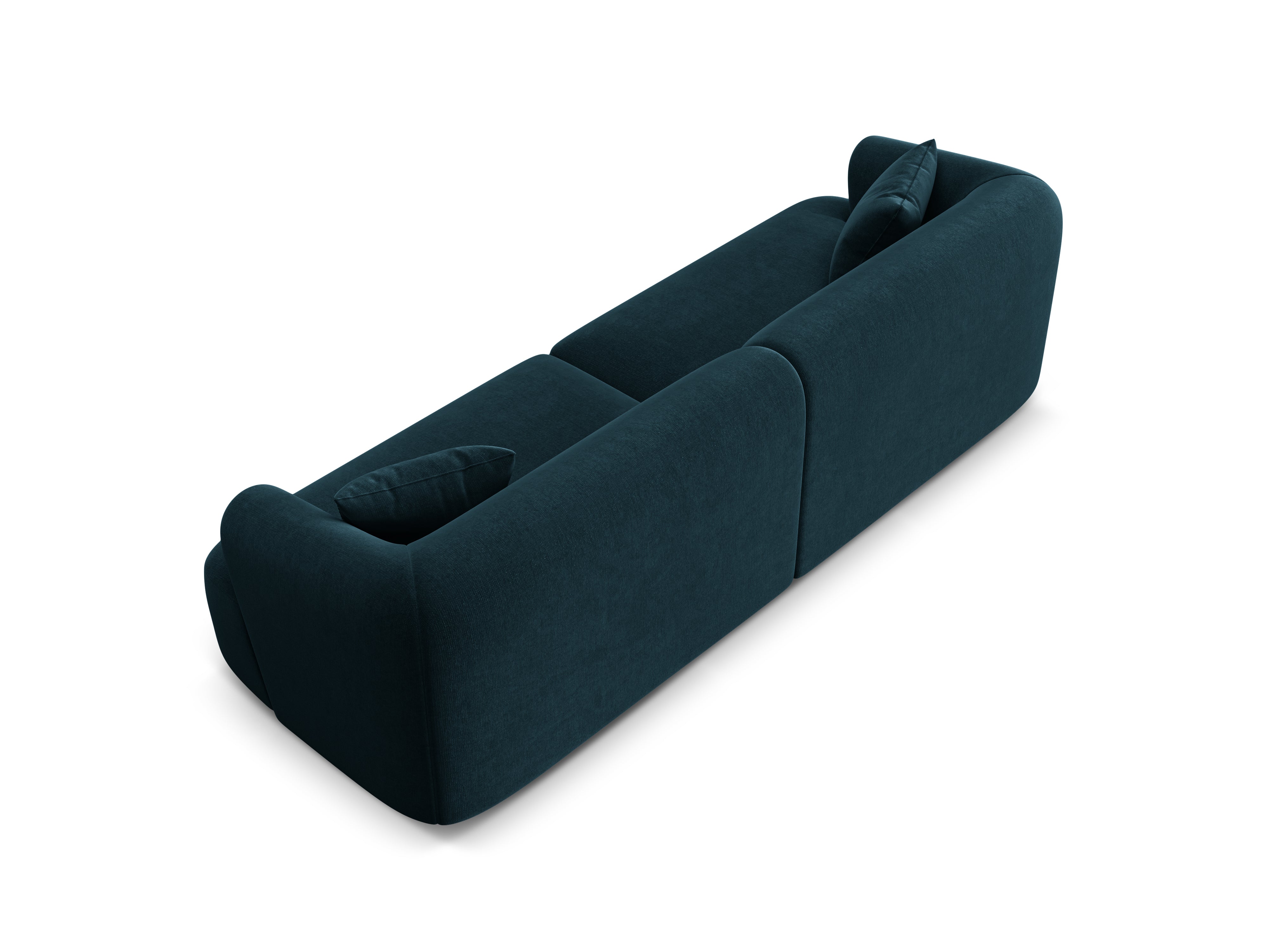 Sofa sametová 4-osobová CAMPI petrol