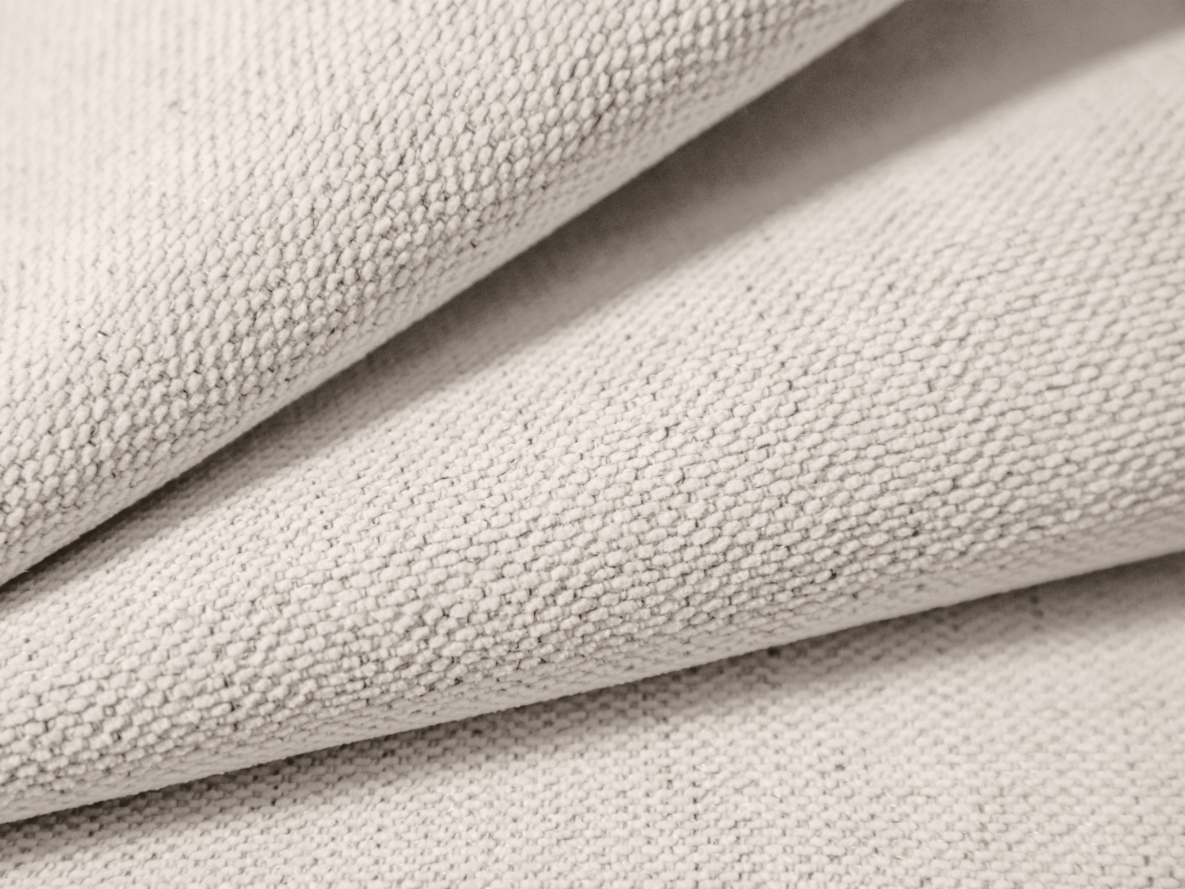 4-seater CAMPI cream chenille sofa