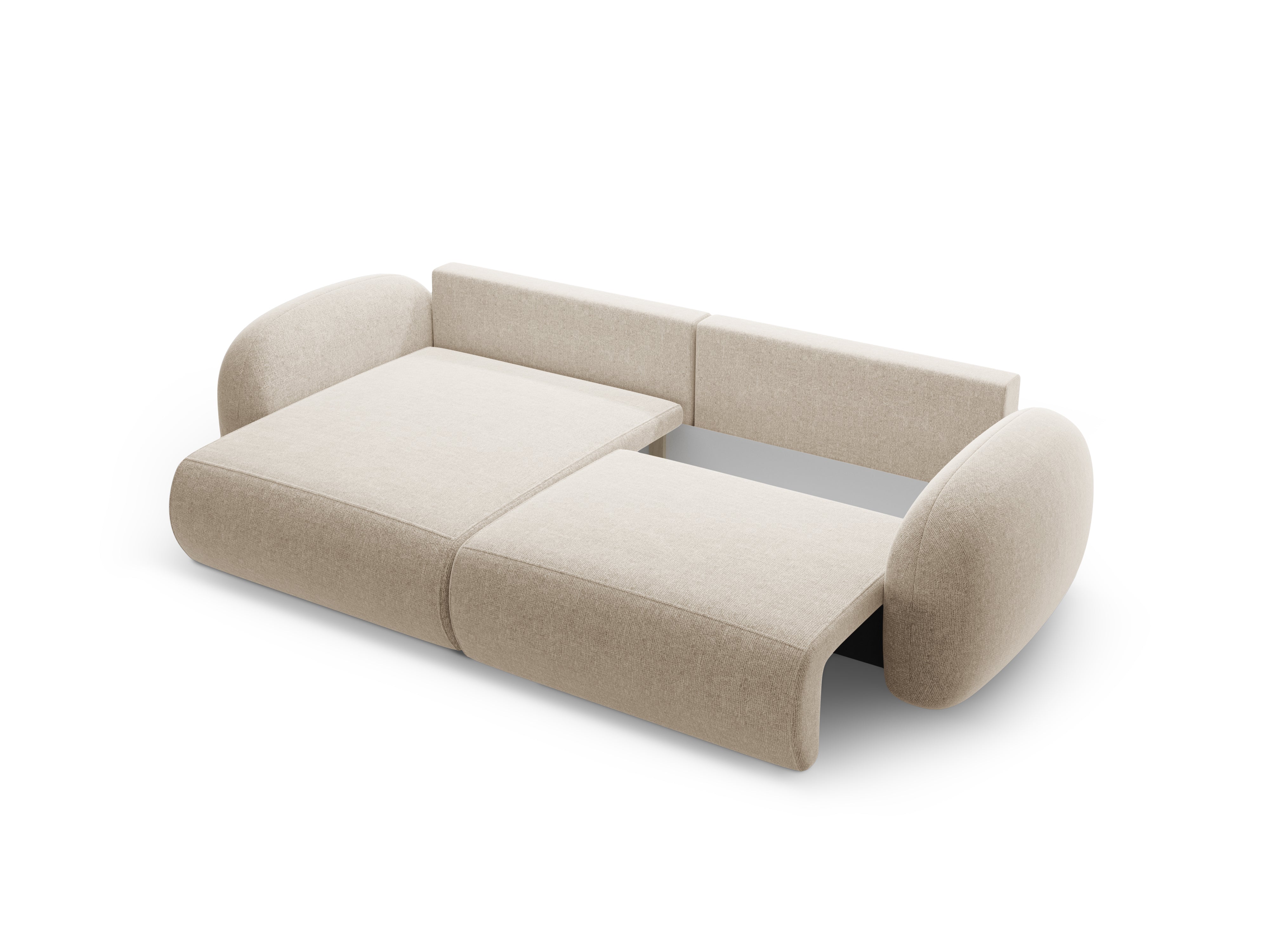 Universal corner sofa with sleeping function for 4 people TONALE sand