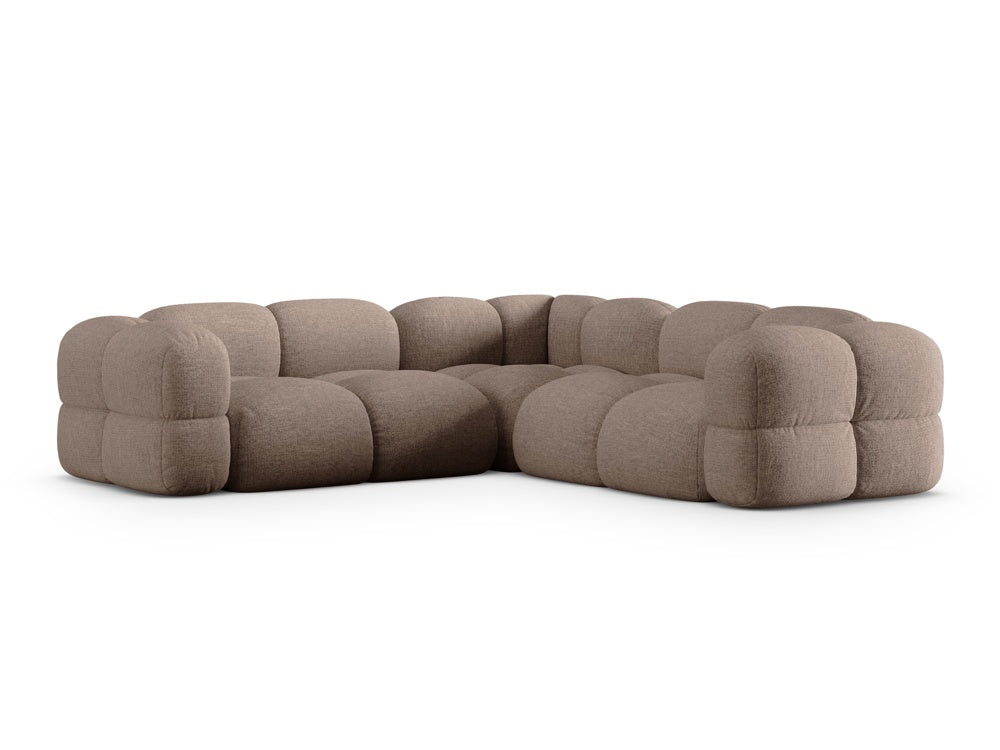 Symmetrical Corner Sofa LORETTO Cappuccino