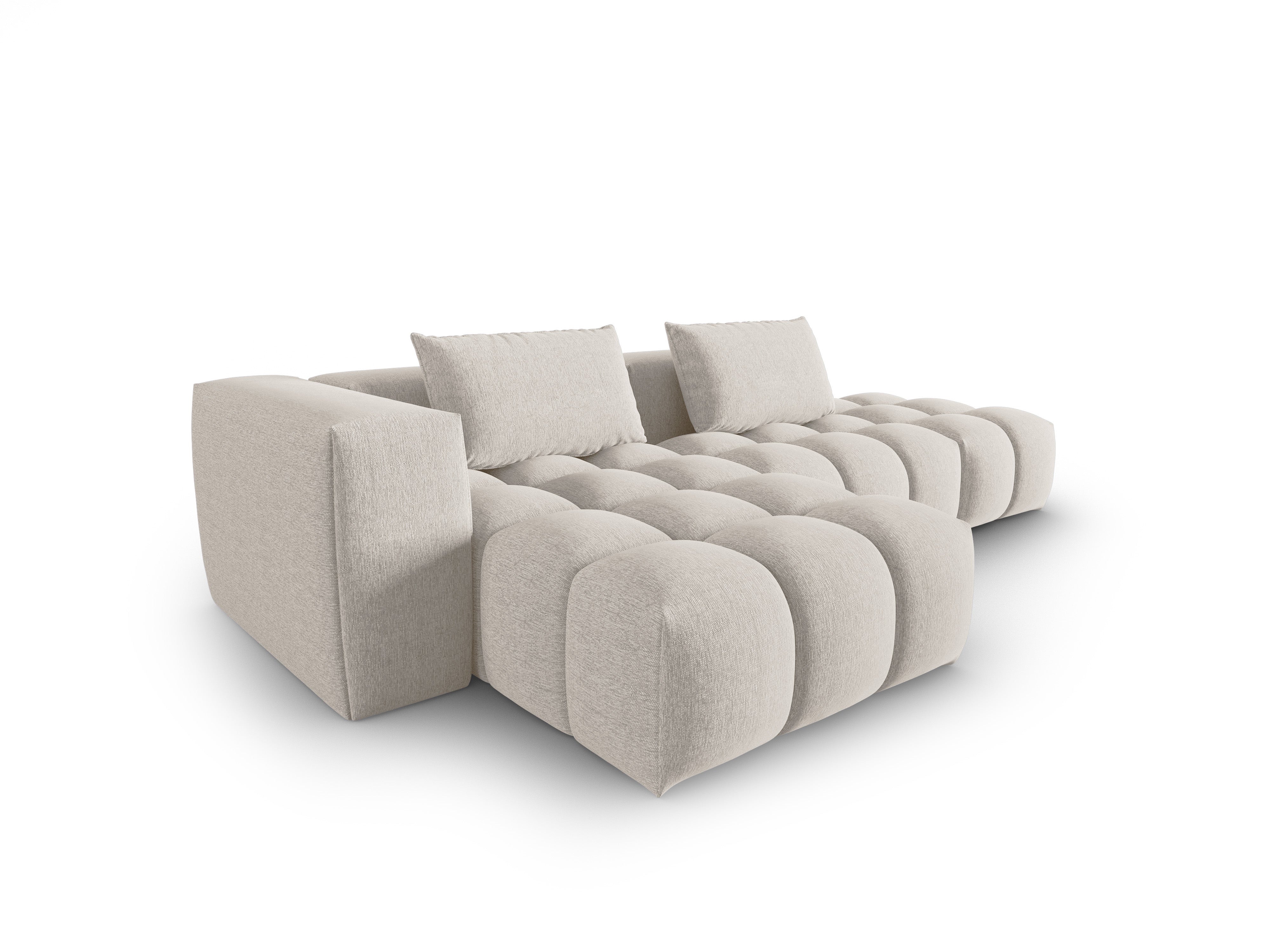VERONA open left-facing 4-seater corner sofa beige