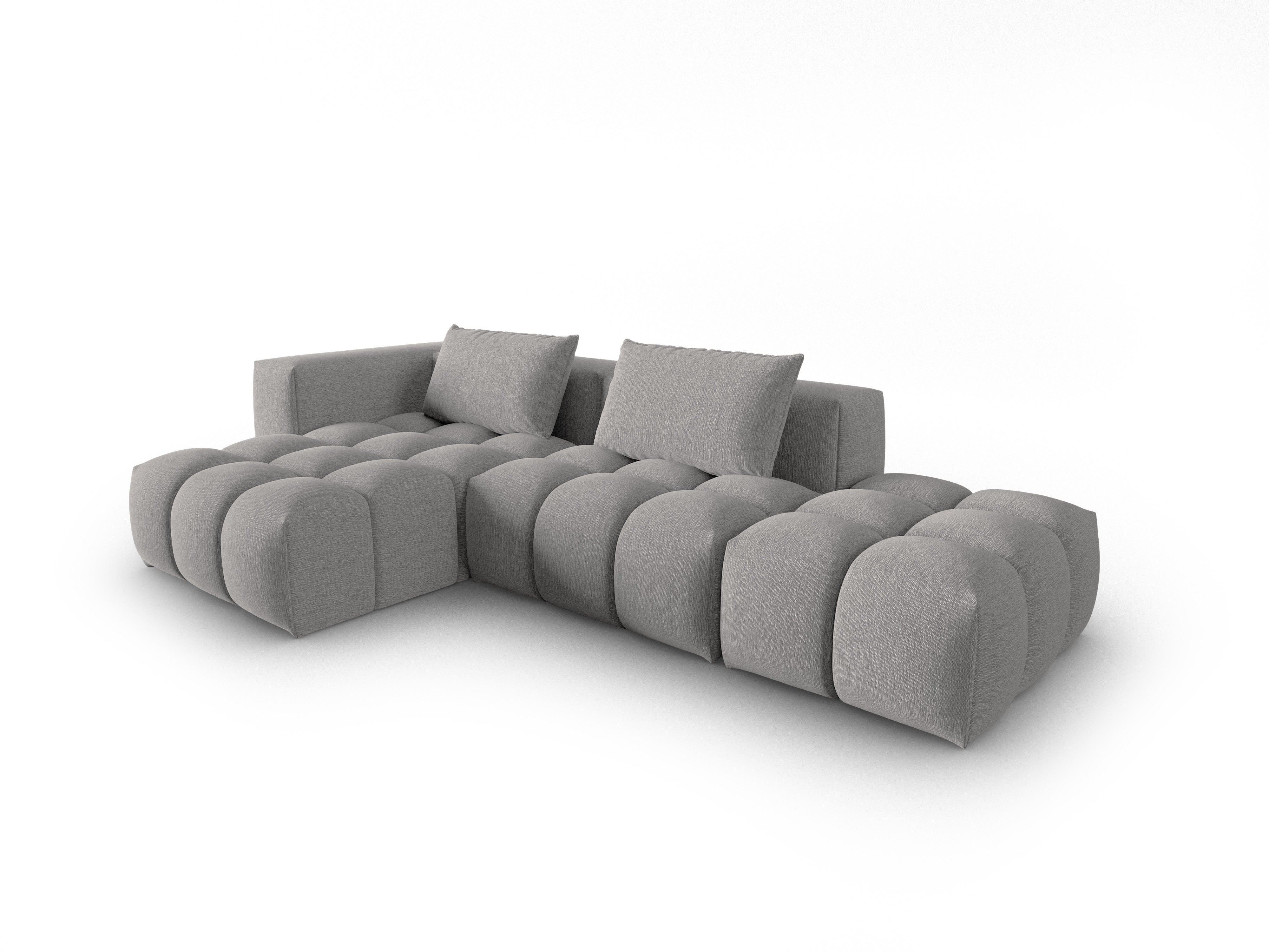 Narożnik 4-osobowy lewostronny otwarty VERONA ciepły szary – Cosmopolitan Design