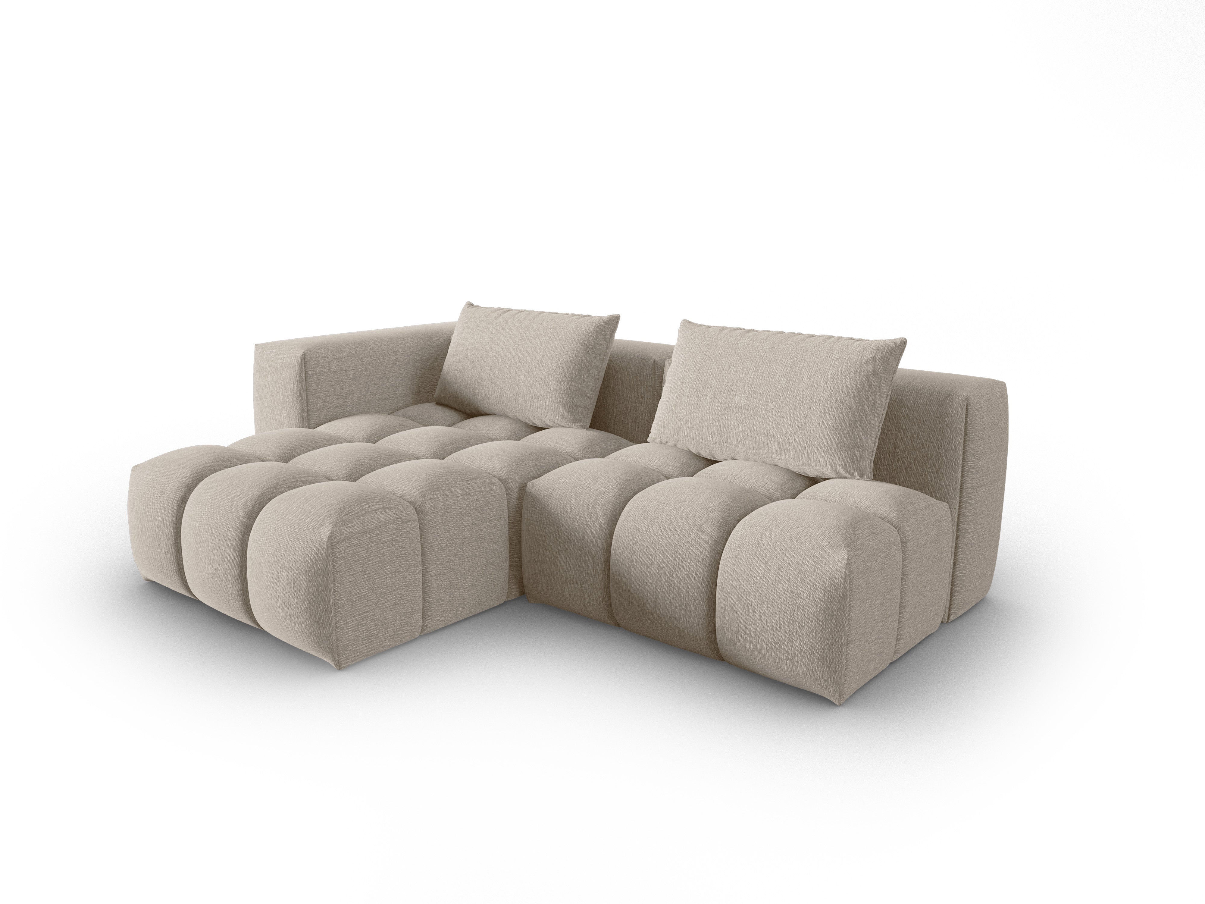 Left-facing open 3-seater corner sofa VERONA sand