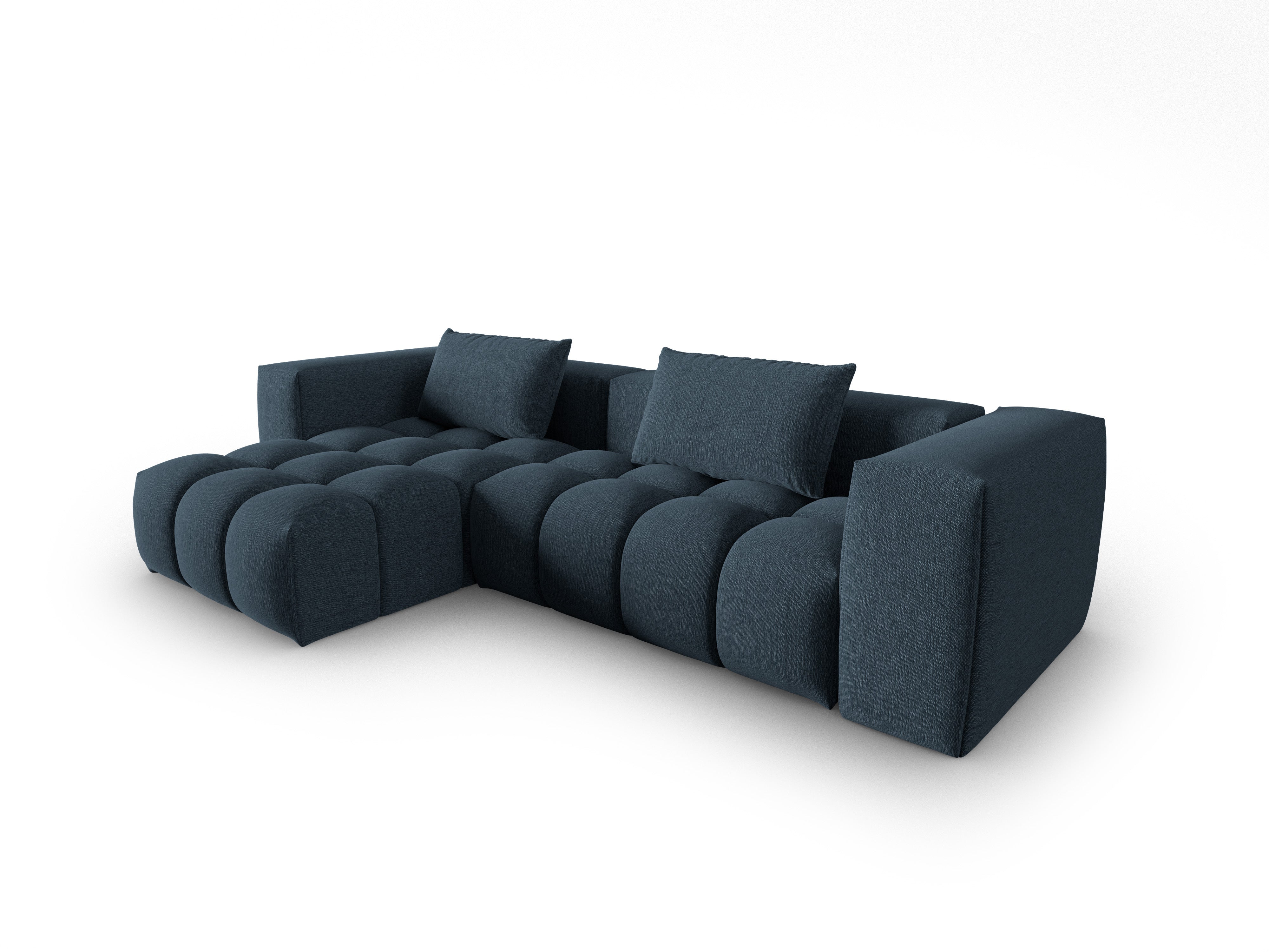 Narożnik 3-osobowy lewostronny VERONA ciemny niebieski – Cosmopolitan Design