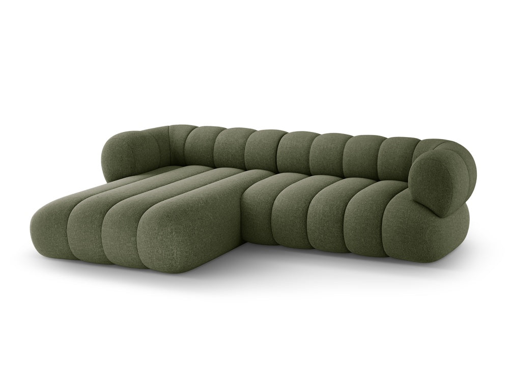 5-seater left-facing corner sofa KOGE olive