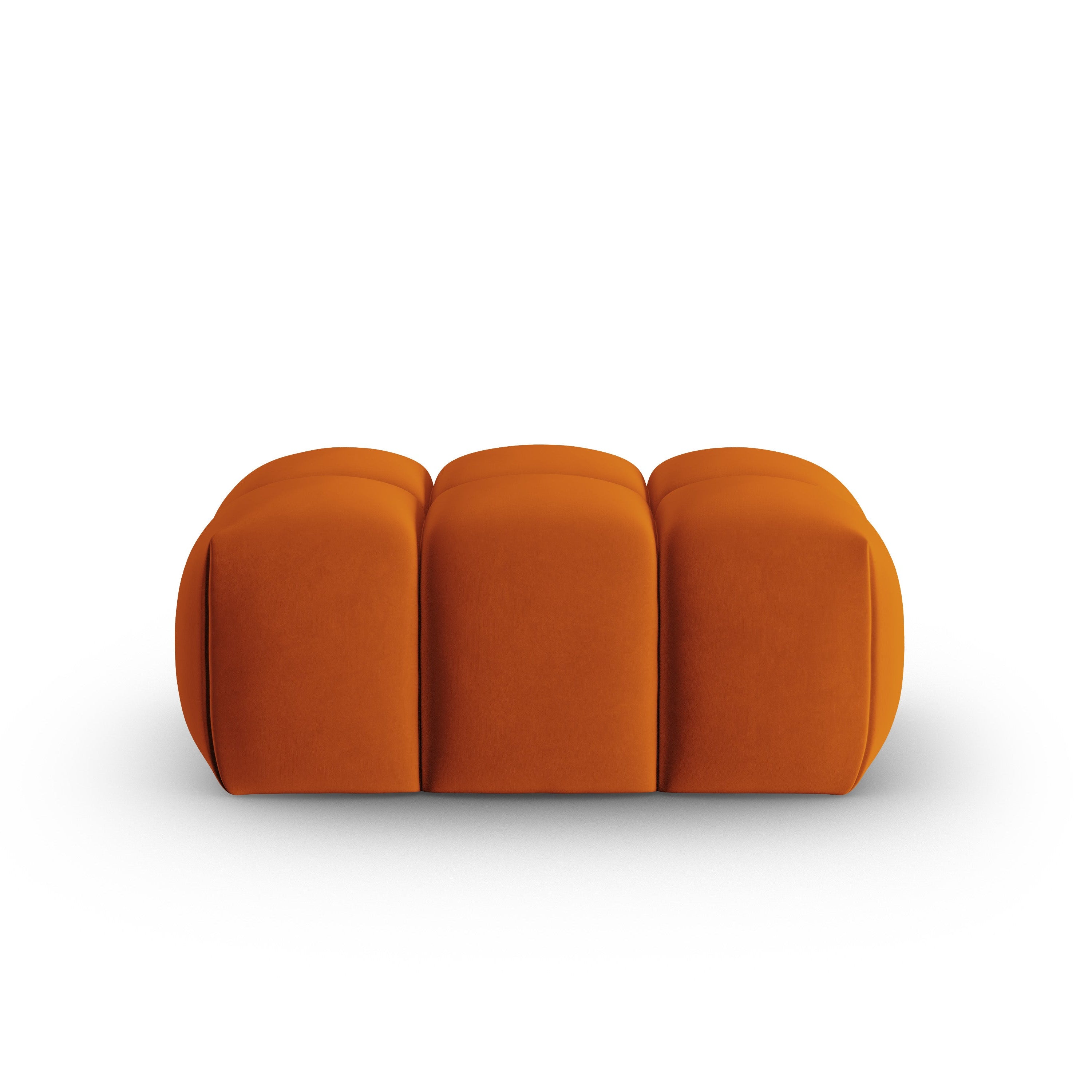 VERONA Brick Velvet Pouf