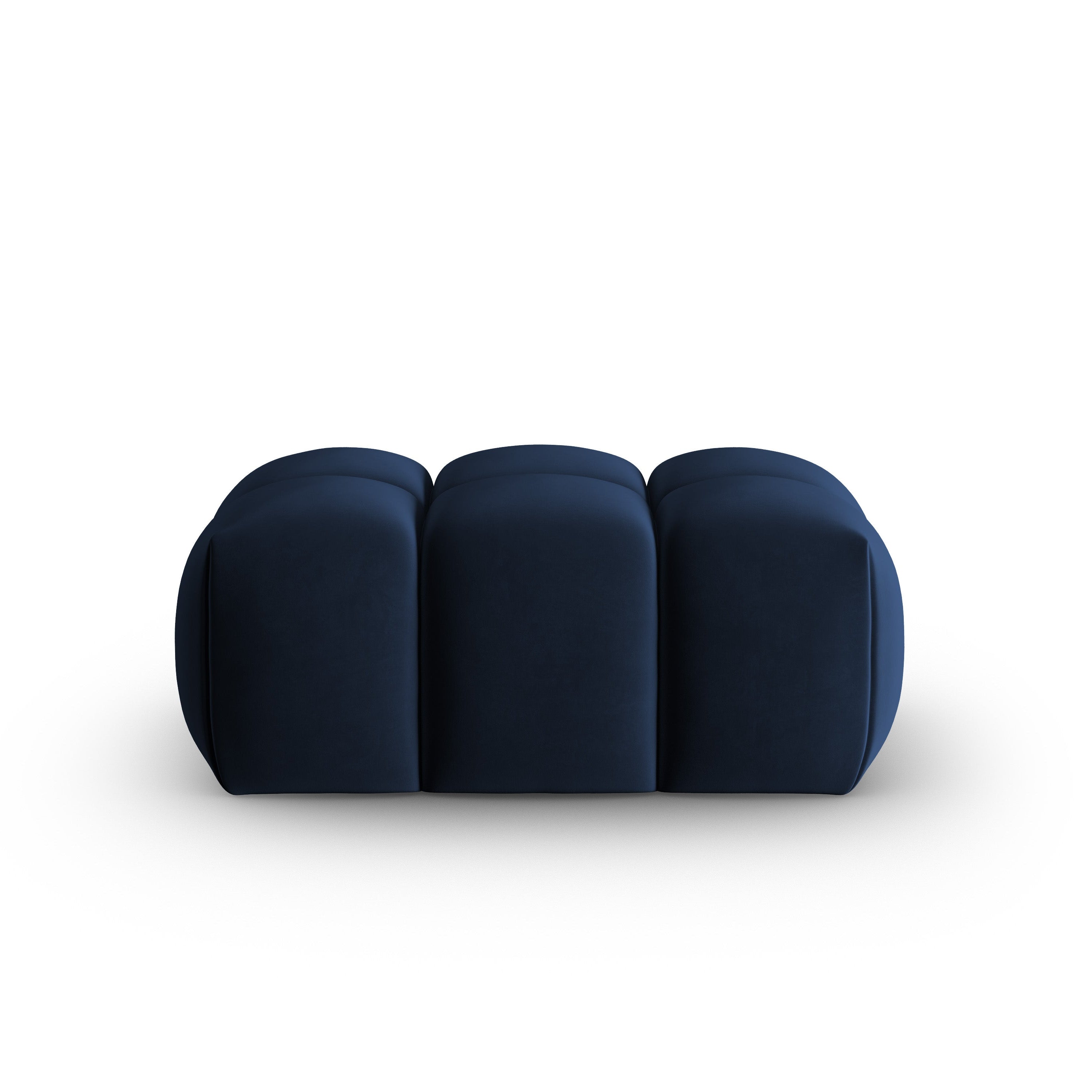 Velvet Pouf VERONA Royal Blue