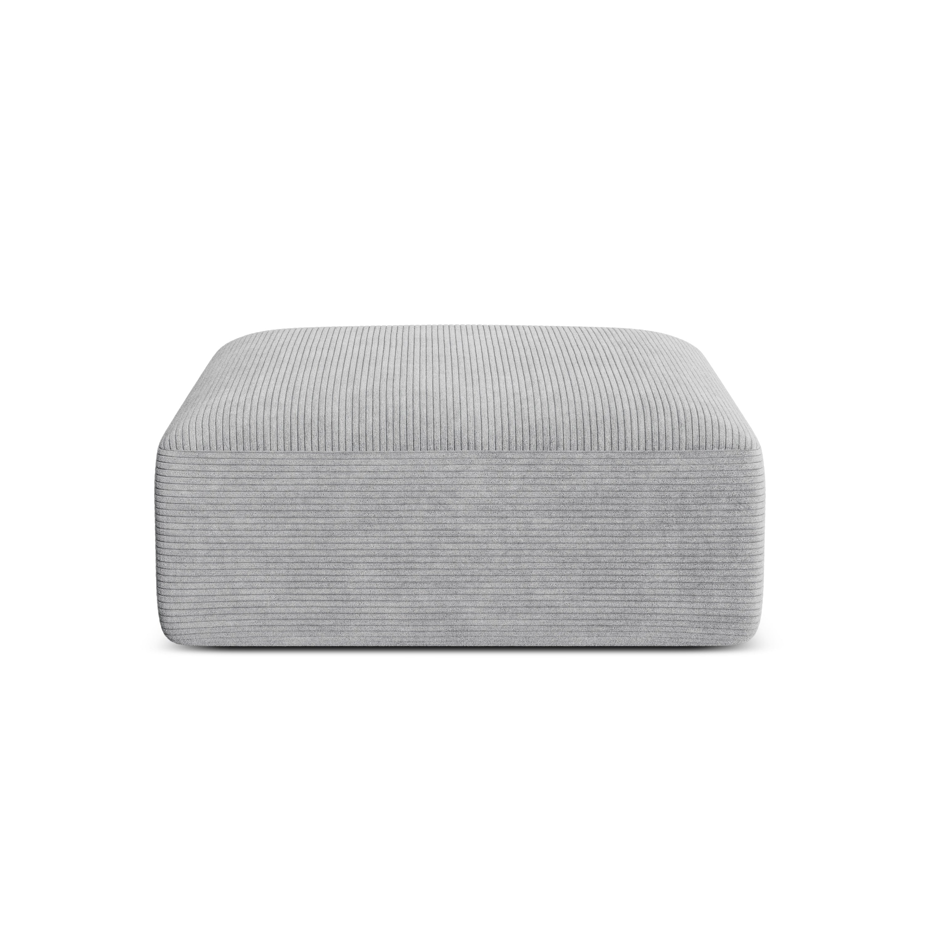 Puf CAMPI světle šedý kordový