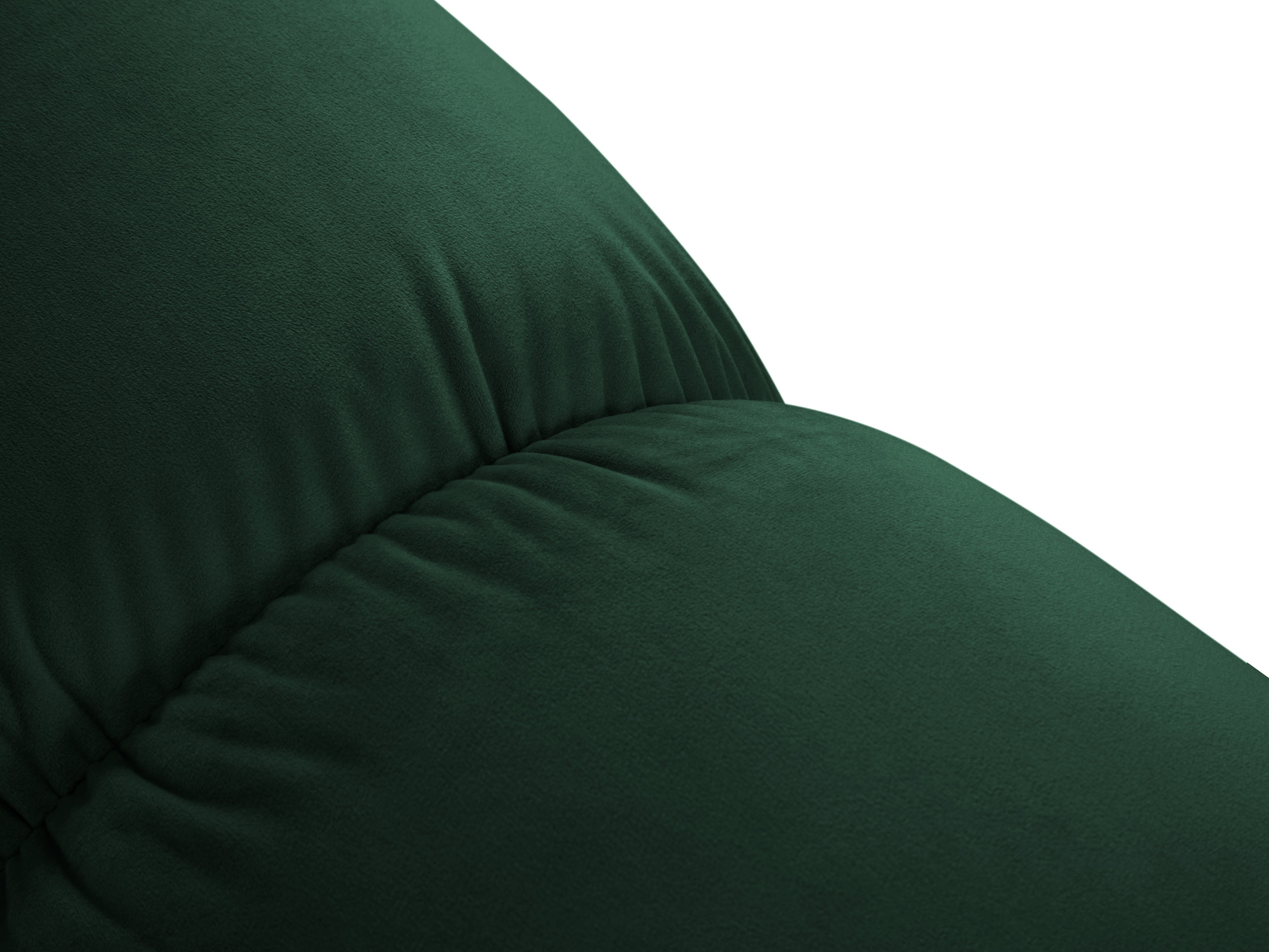 CORTINA Velvet Pouf in Bottle Green
