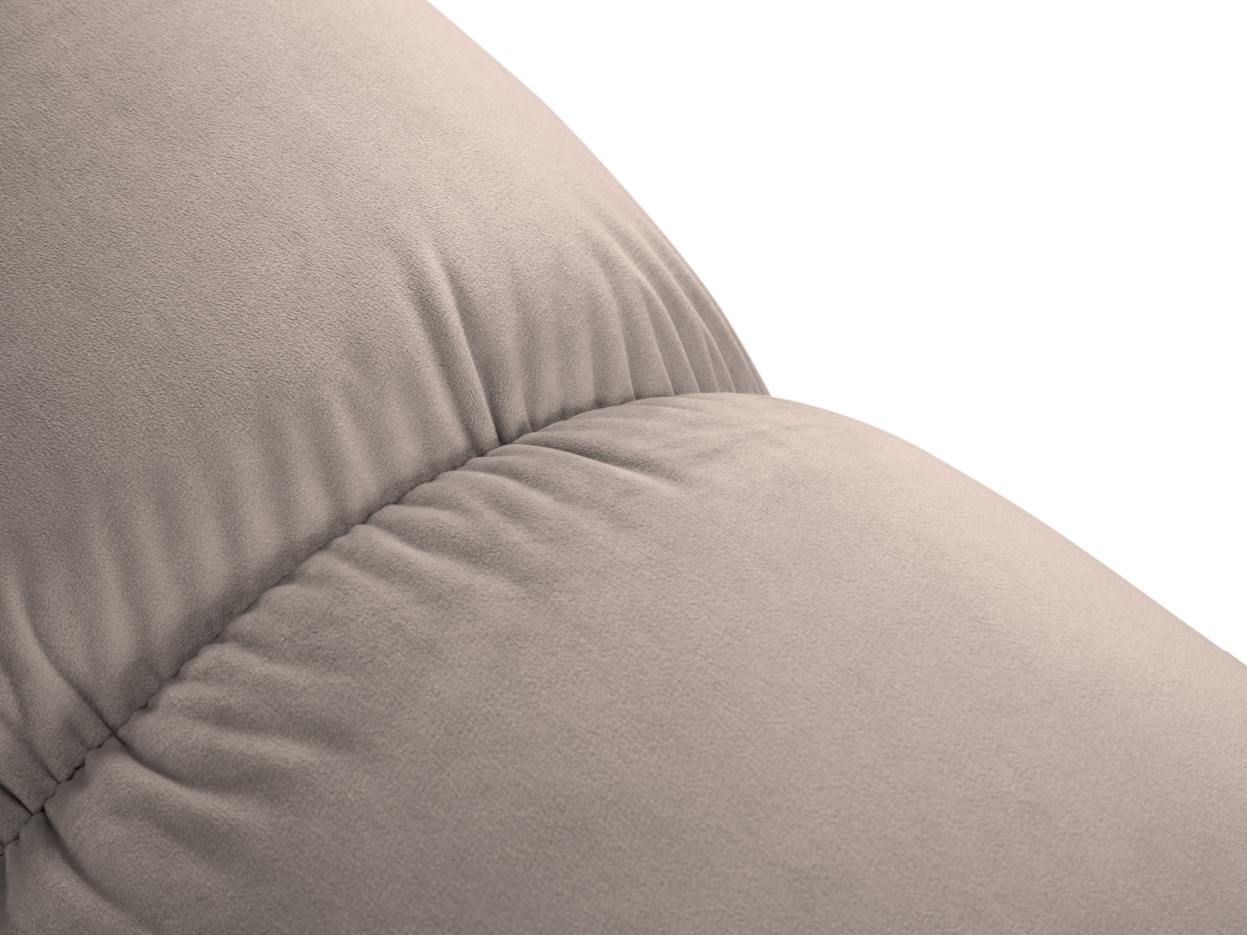 CORTINA Velvet Pouf Cappuccino