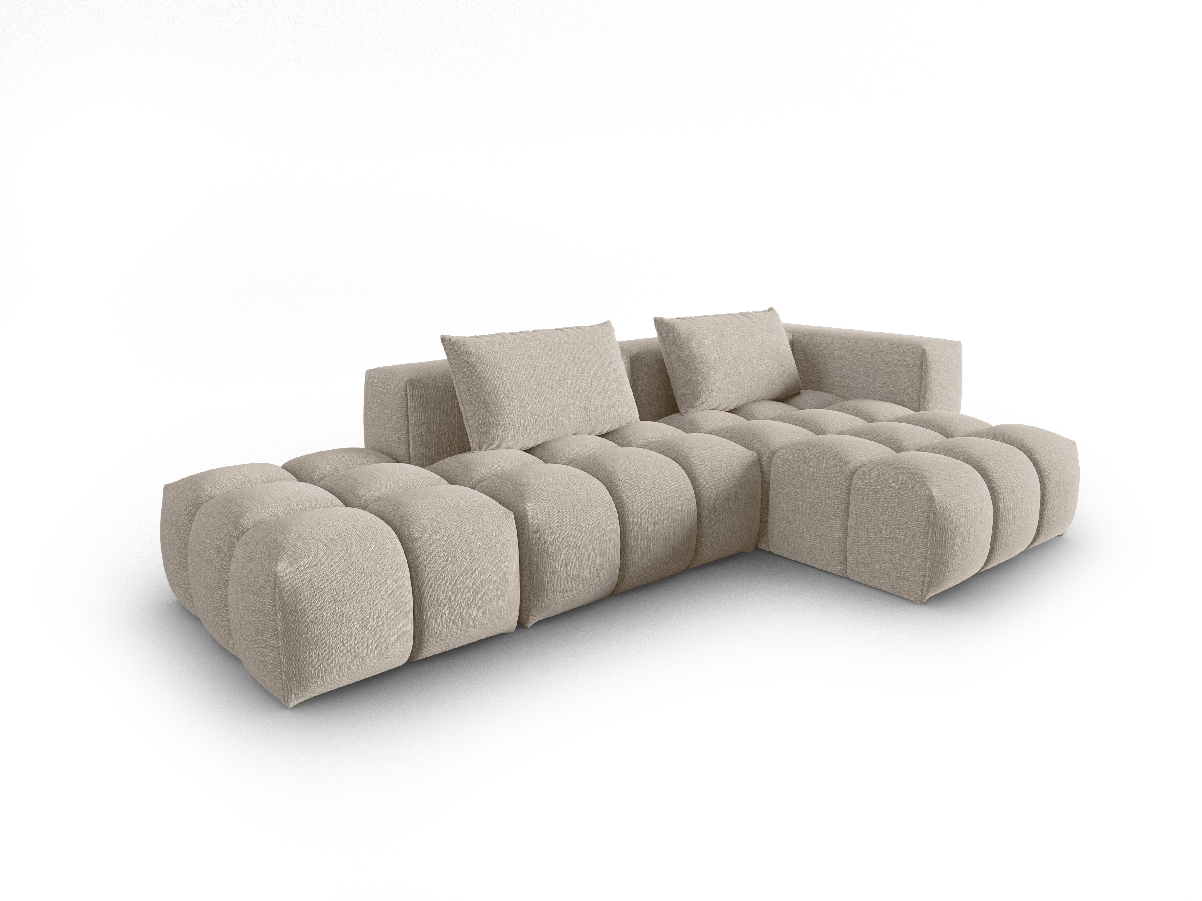 VERONA open right-facing 4-seater corner sofa sand