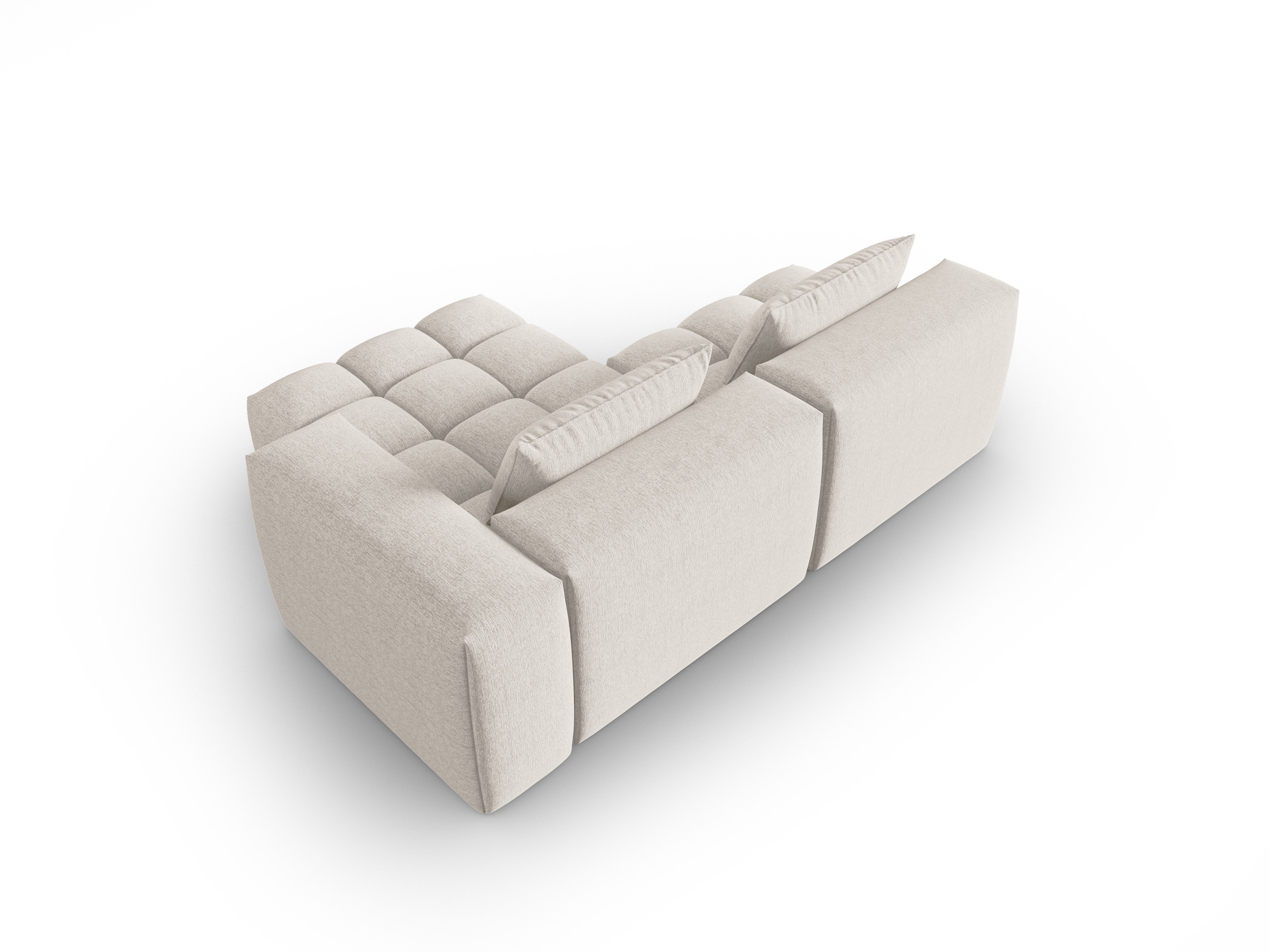 Right-facing open 3-seater corner sofa VERONA beige