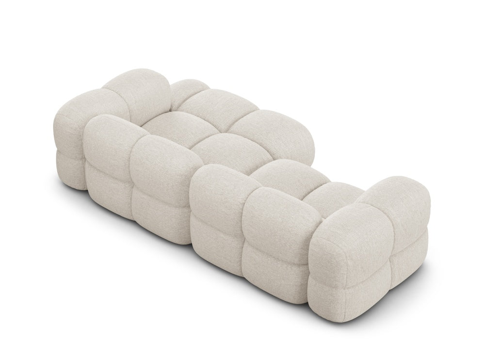 Right-facing 3-seater corner sofa LORETTO light beige