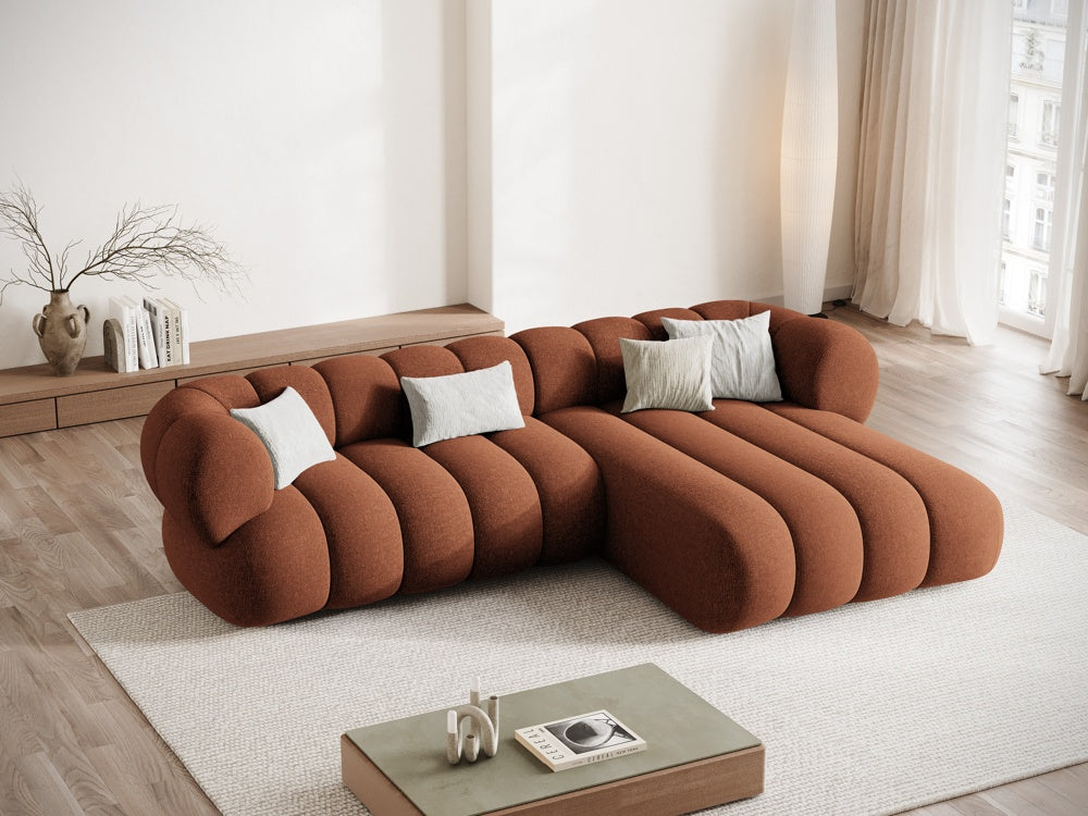Right-facing 5-seater Corner Sofa KOGE Brick