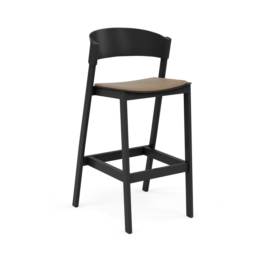 COVER Customizable Bar Stool with Black Base