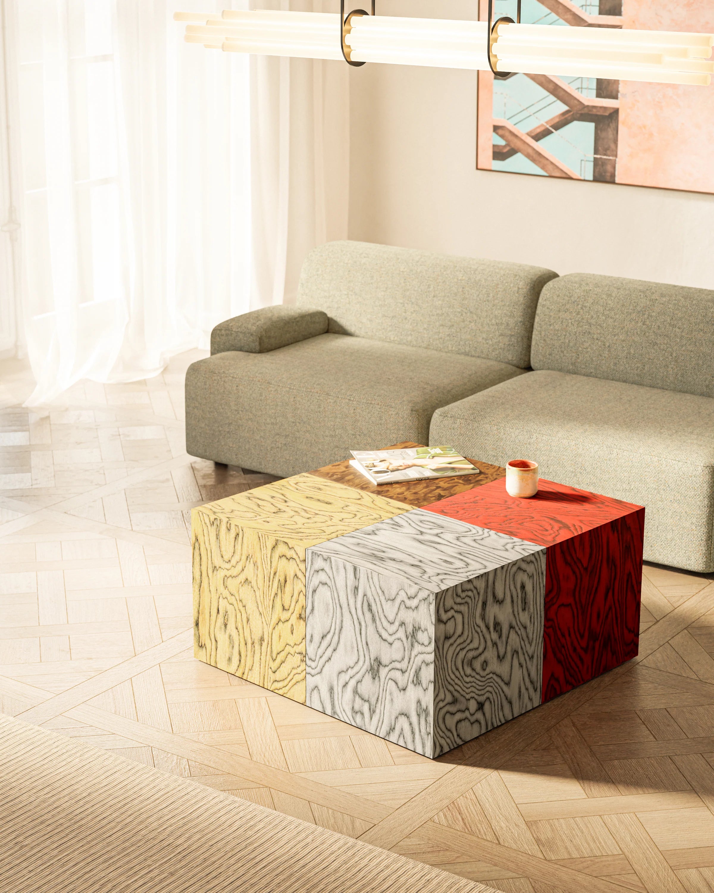 Stolik pomocniczy CUBE Sottsass