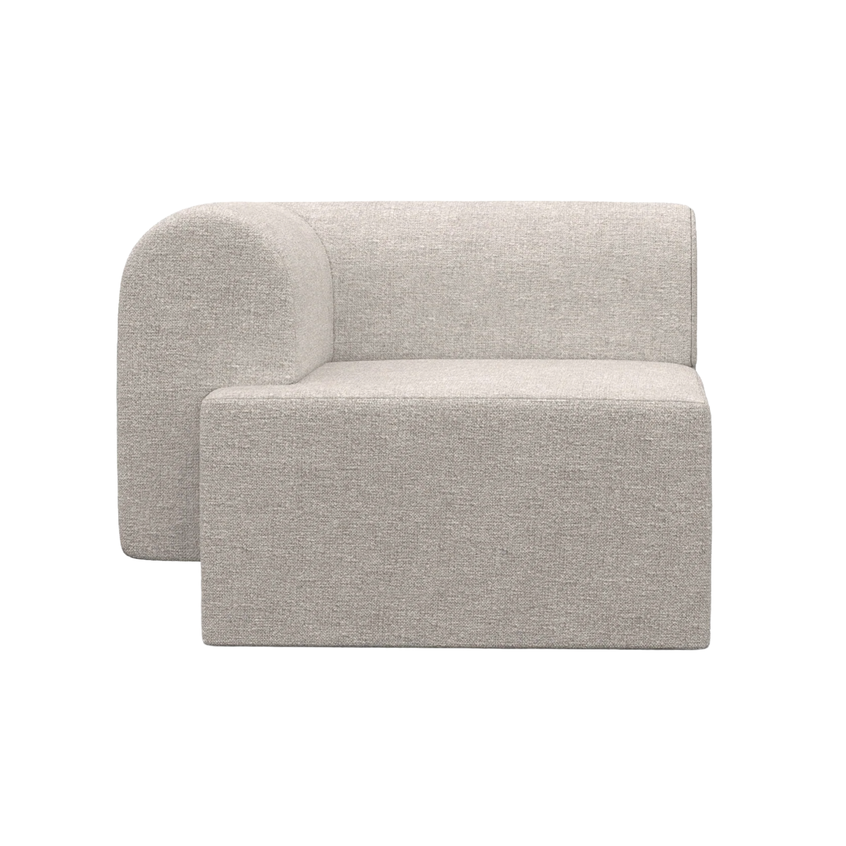 Modulární pohovka TORI - levý modul světle šedý