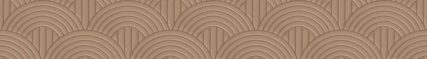 Textile wallpaper with a structural geometric pattern of arches VOLUTIS - POWDER BEIGE