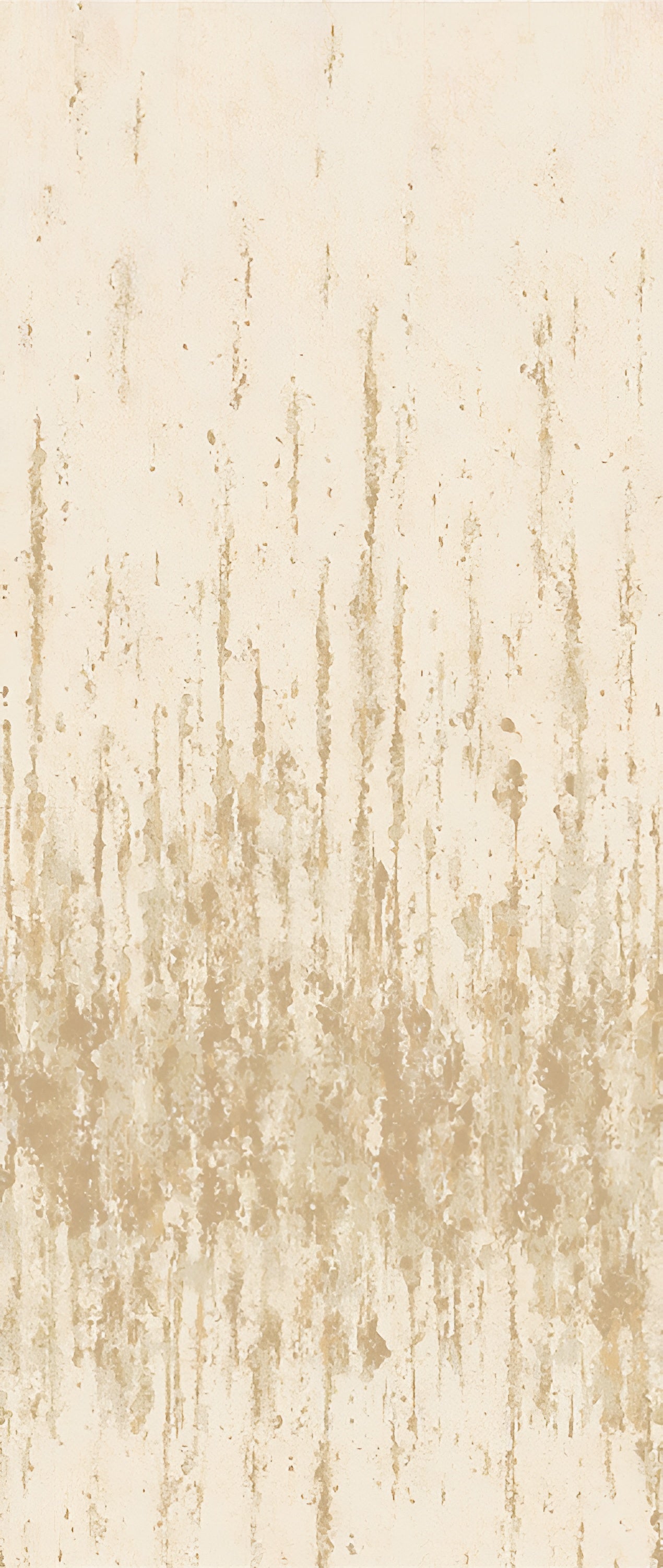 Mural tekstylny imitujący postarzałą ścianę ORCIA - MORDORÉ złocistobrązowy – Casamance