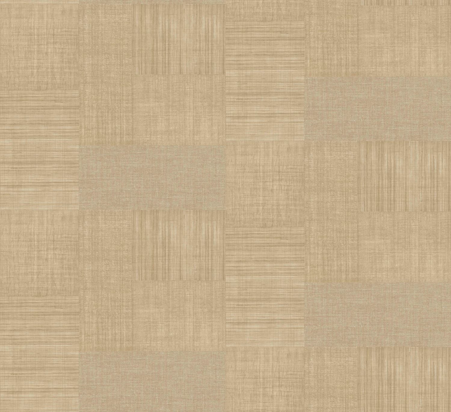 Tapeta strukturovaná geometrická patchwork napodobující tkaninu MESTIZO - TRAVERTIN béžová