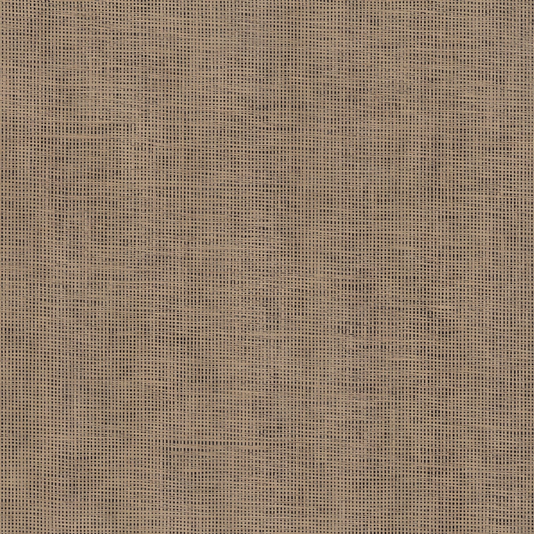 Structural wallpaper imitating raffia VANNORA - PAILLE brown