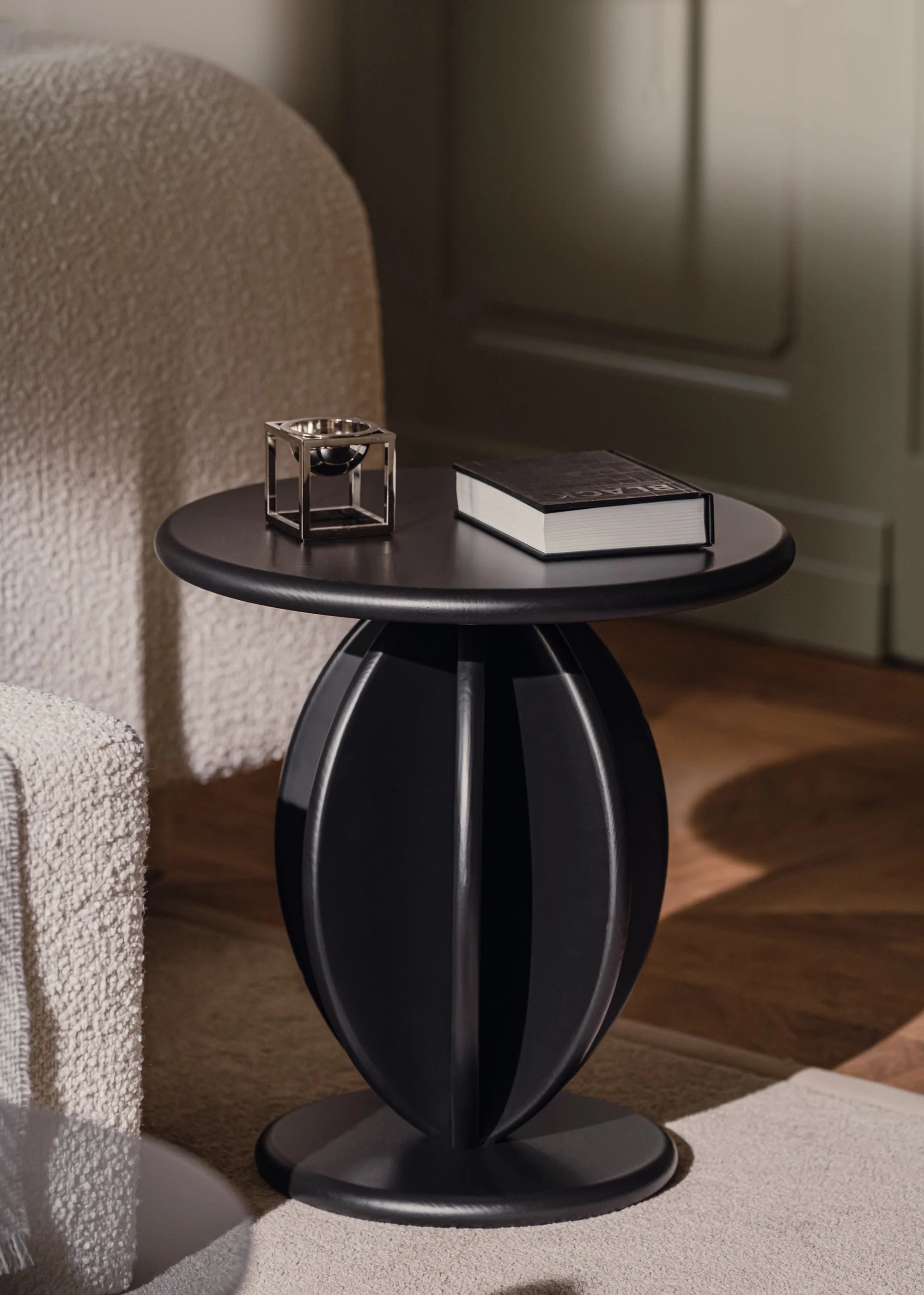 CITRUS Side Table Black Ash Wood