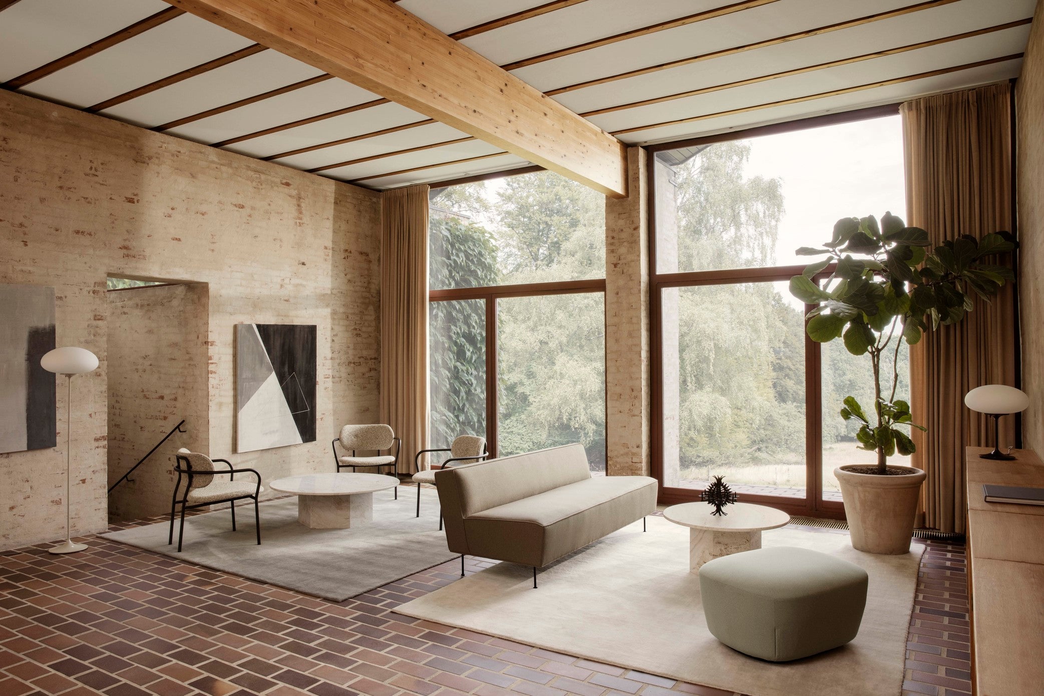 STEMLITE table lamp black chrome