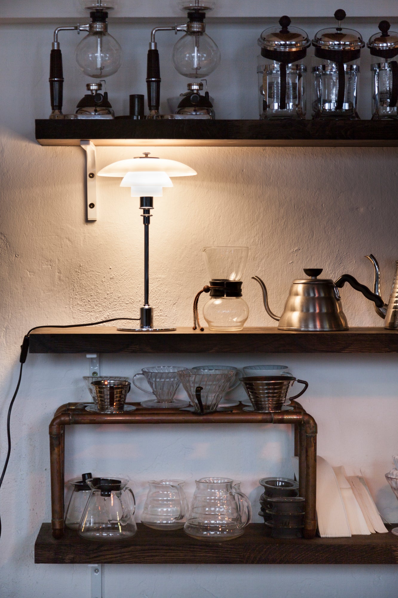 PH 2/1 table lamp white with black base