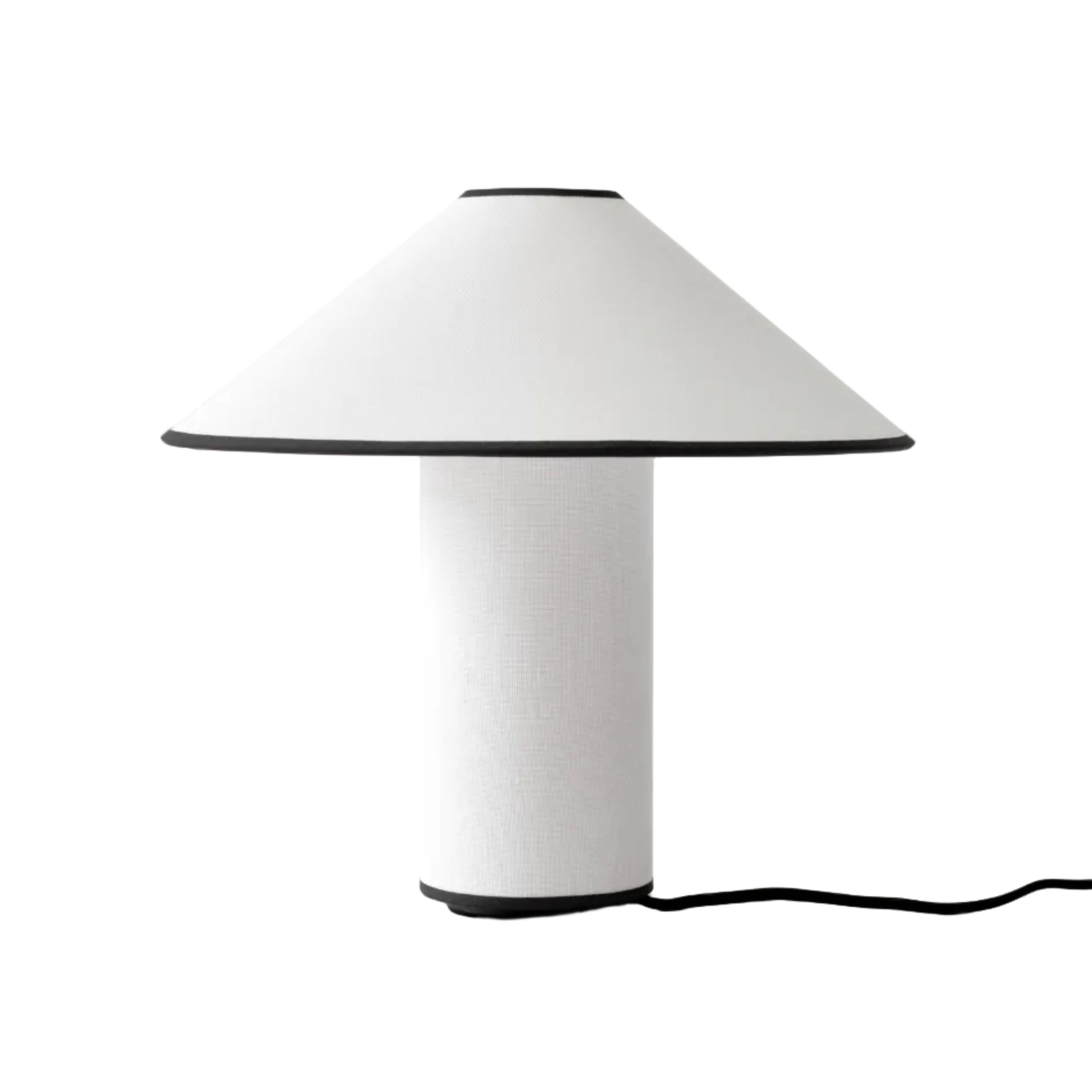Stolní lampa COLETTE ATD6 bílá s černým povrchem