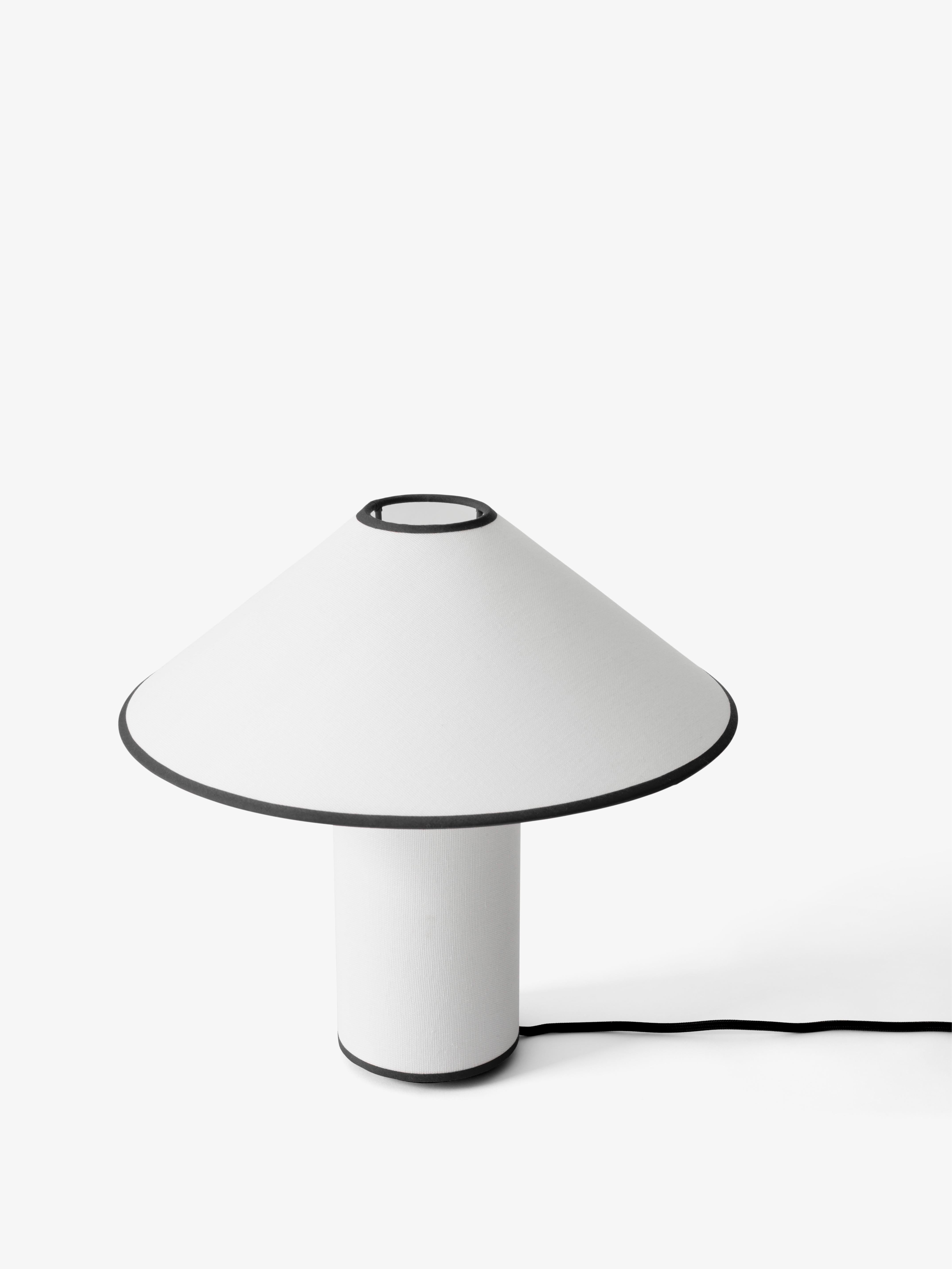 Stolní lampa COLETTE ATD6 bílá s černým povrchem