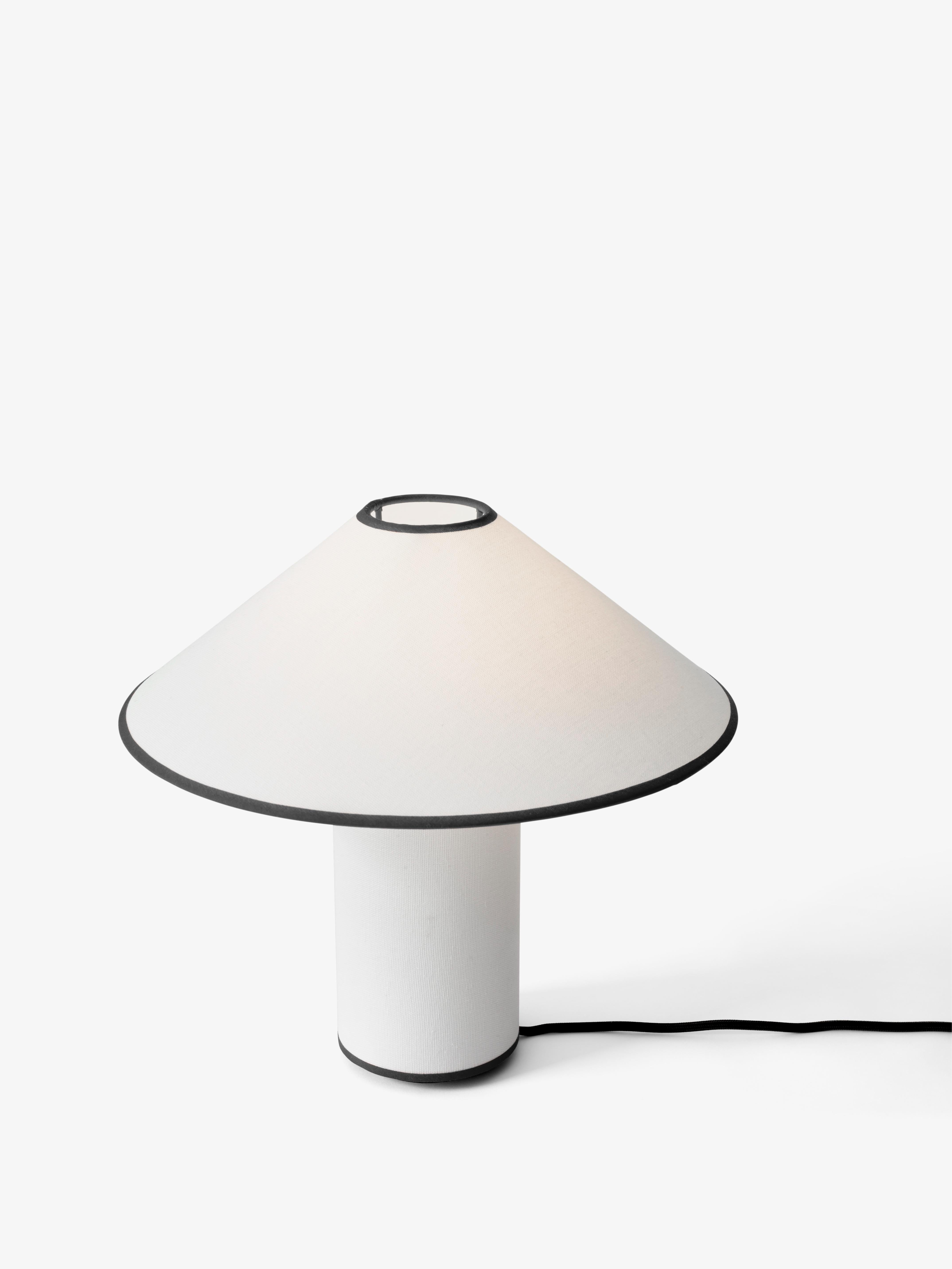 Stolní lampa COLETTE ATD6 bílá s černým povrchem