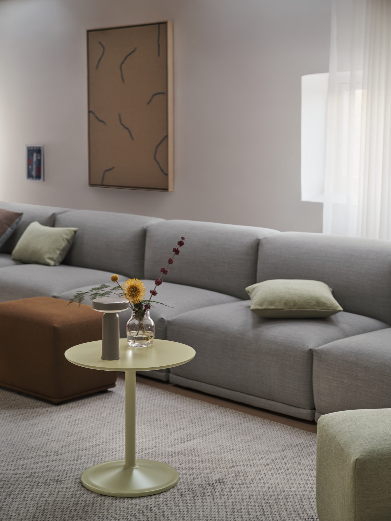 Přenosná venkovní lampa EASE taupe